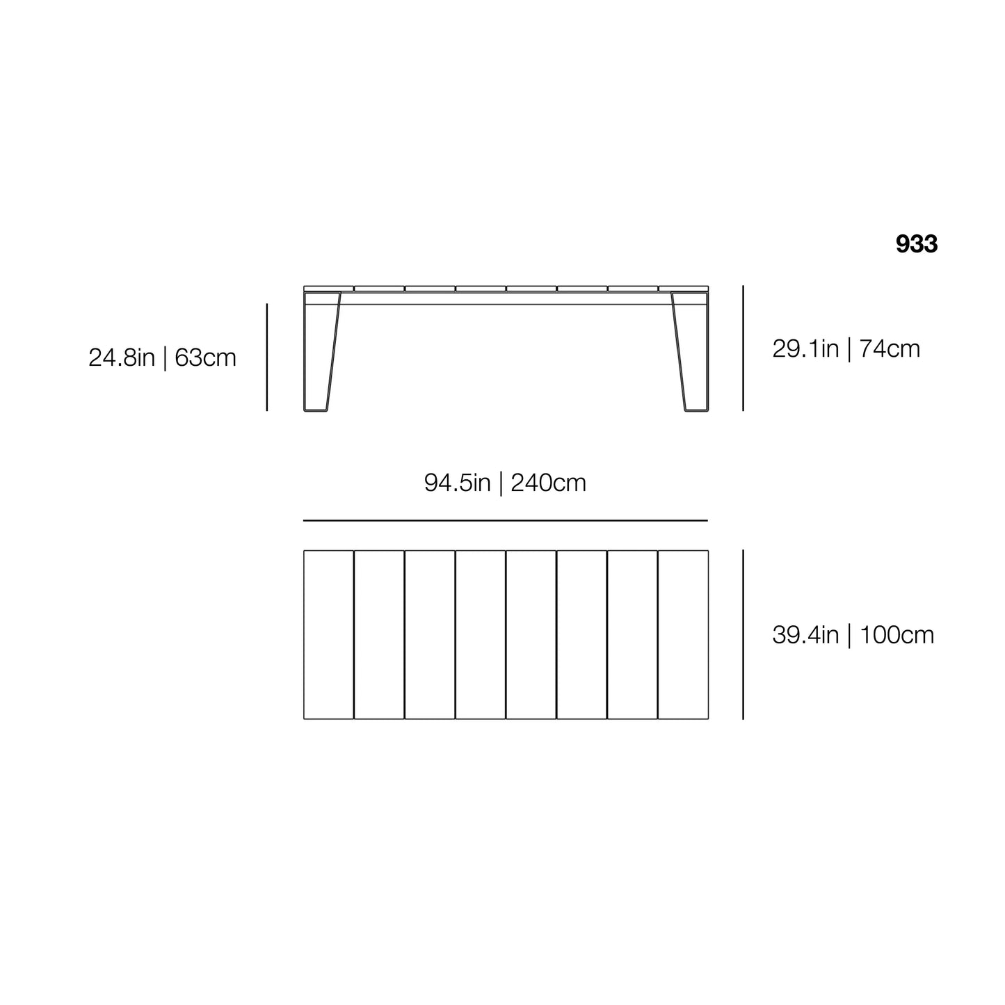 InOut 933 Outdoor Dining Table | Gervasoni | JANGEORGe Interior Design