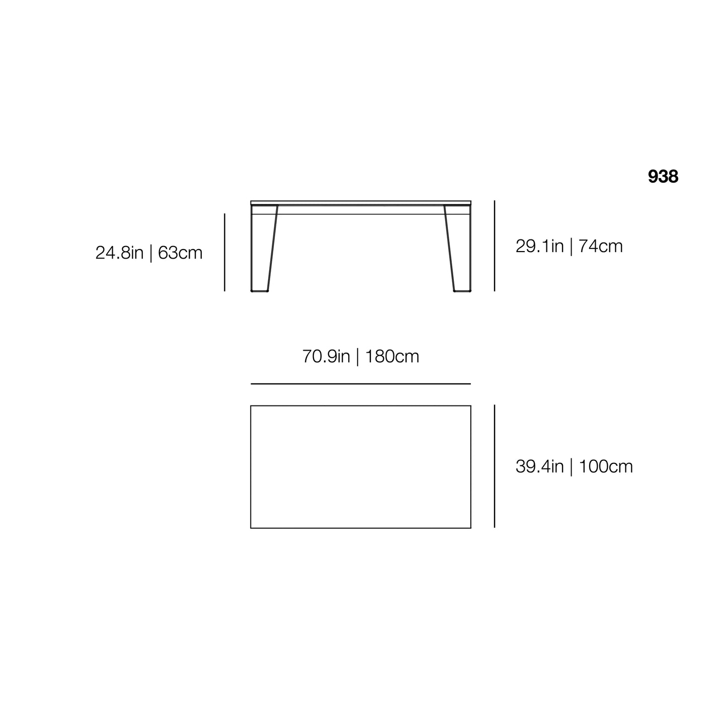 InOut 938 Outdoor Dining Table | Gervasoni | JANGEORGe Interior Design