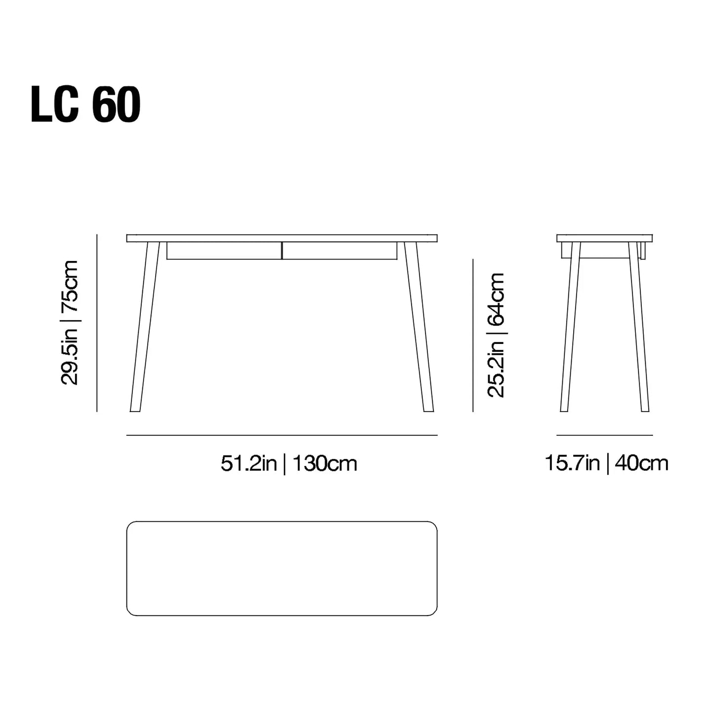 LC 60 Writing Desk | Gervasoni | JANGEORGe Interior Design