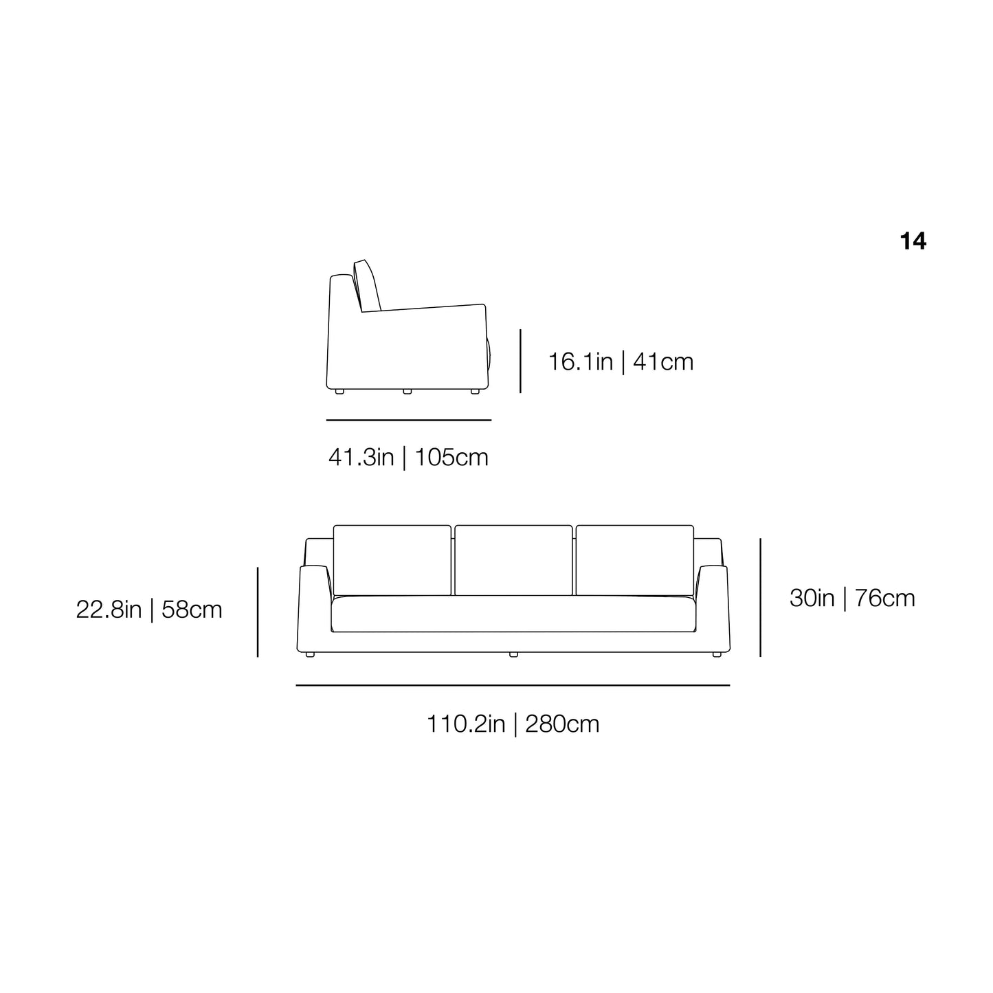 LOLL 14 Sofa | Gervasoni | JANGEORGe Interior Design