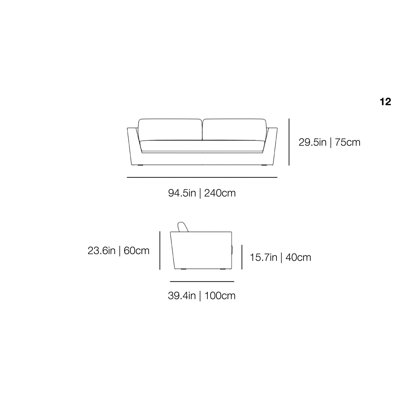 Mik 12 Sofa | Gervasoni | JANGEORGe Interior Design