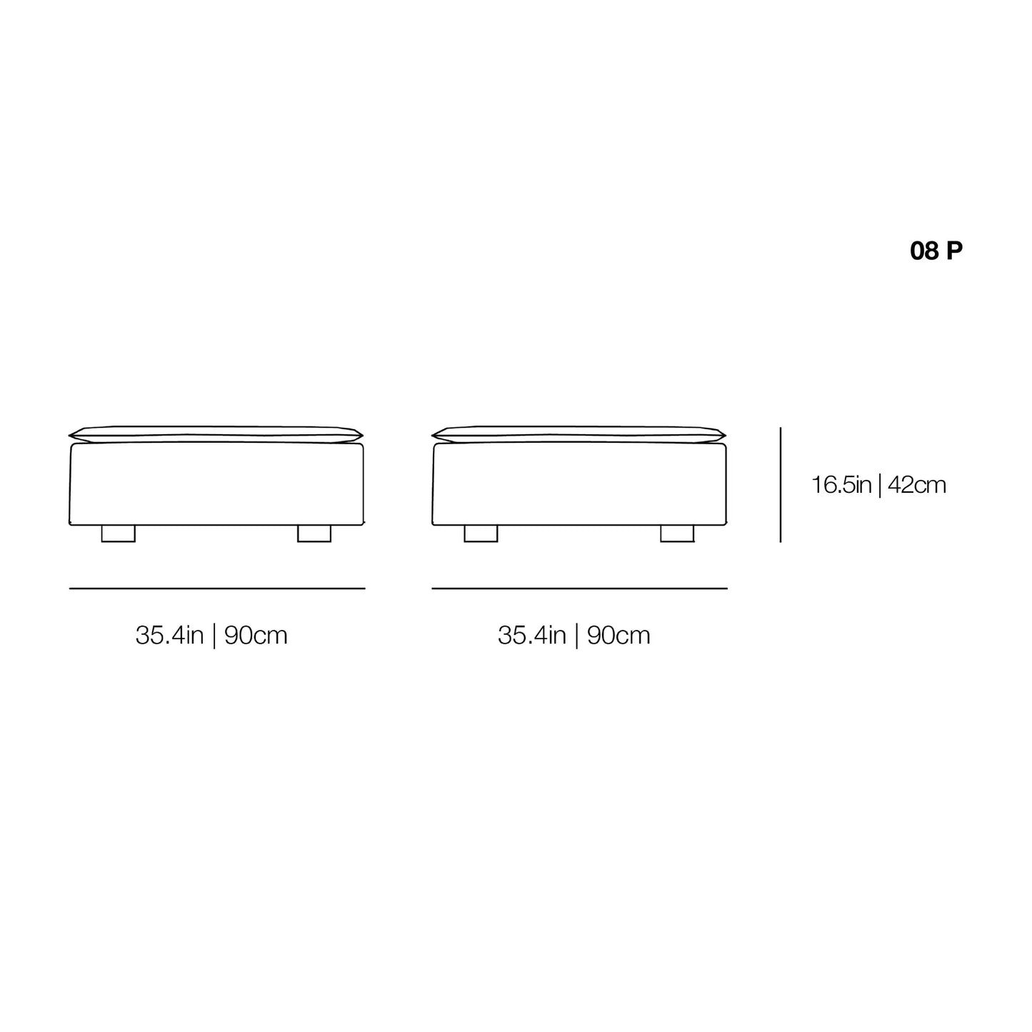 More 08 P Ottoman | Gervasoni | JANGEORGe Interior Design