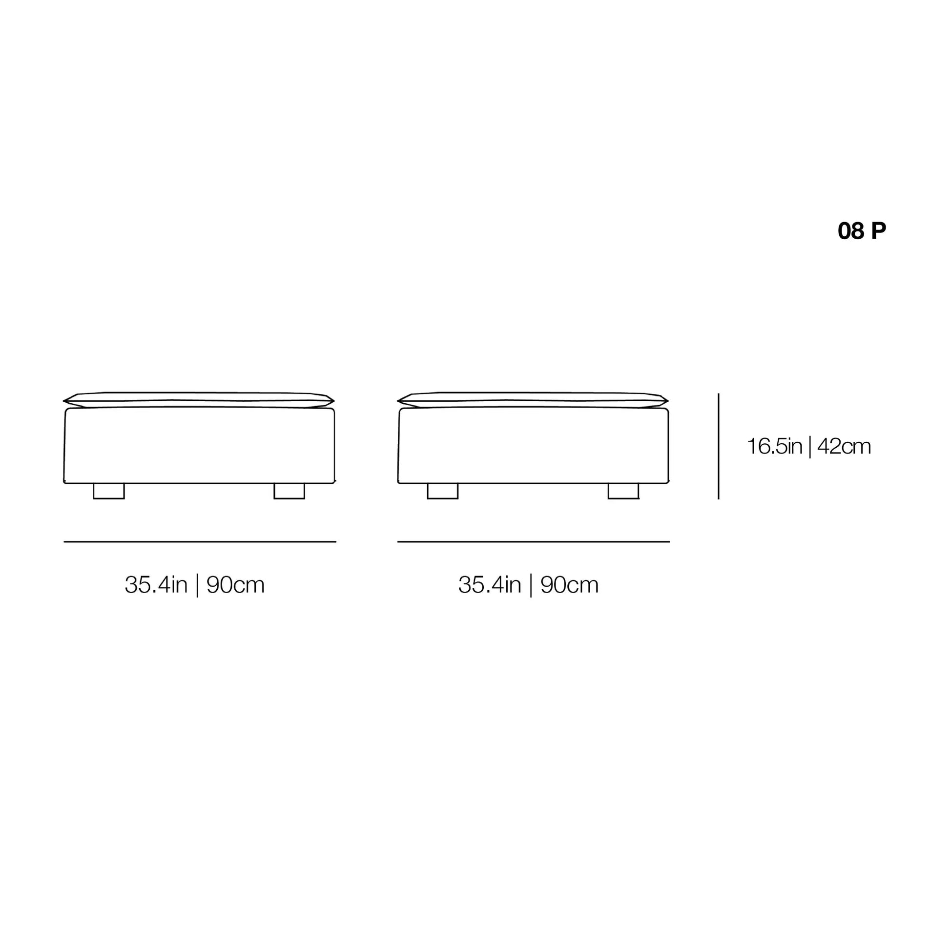More 08 P Ottoman | Gervasoni | JANGEORGe Interior Design