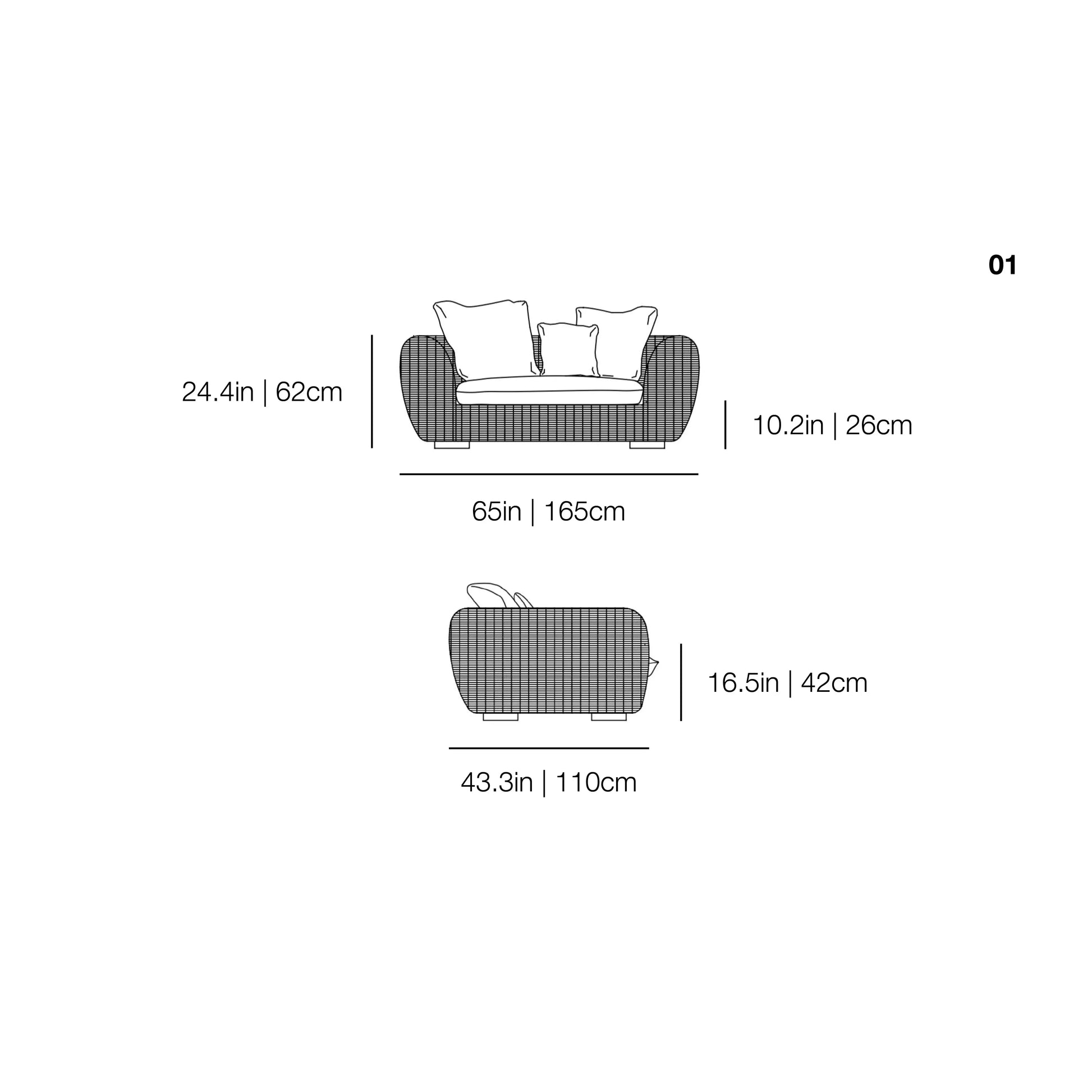 Panda 01 Outdoor Sofa | Gervasoni | JANGEORGe Interior Design