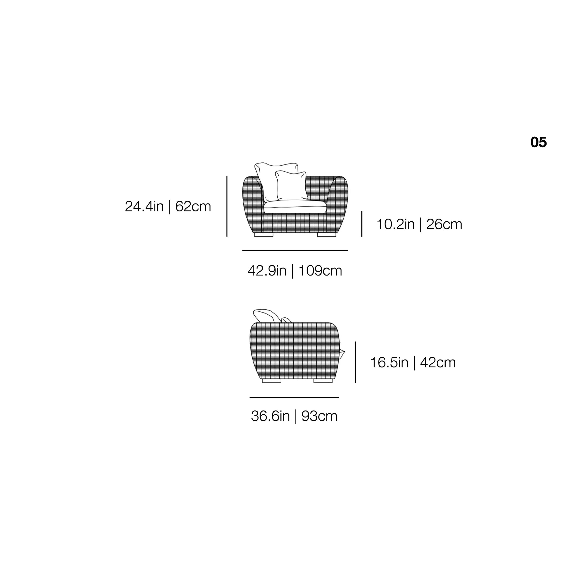 Panda 05 Outdoor Armchair | Gervasoni | JANGEORGe Interior Design