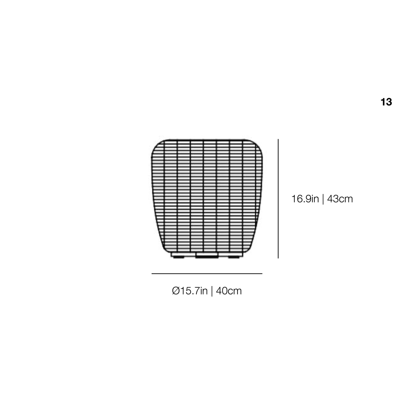 Panda 13 Outdoor Side Table / Pouf | Gervasoni | JANGEORGe Interior Design