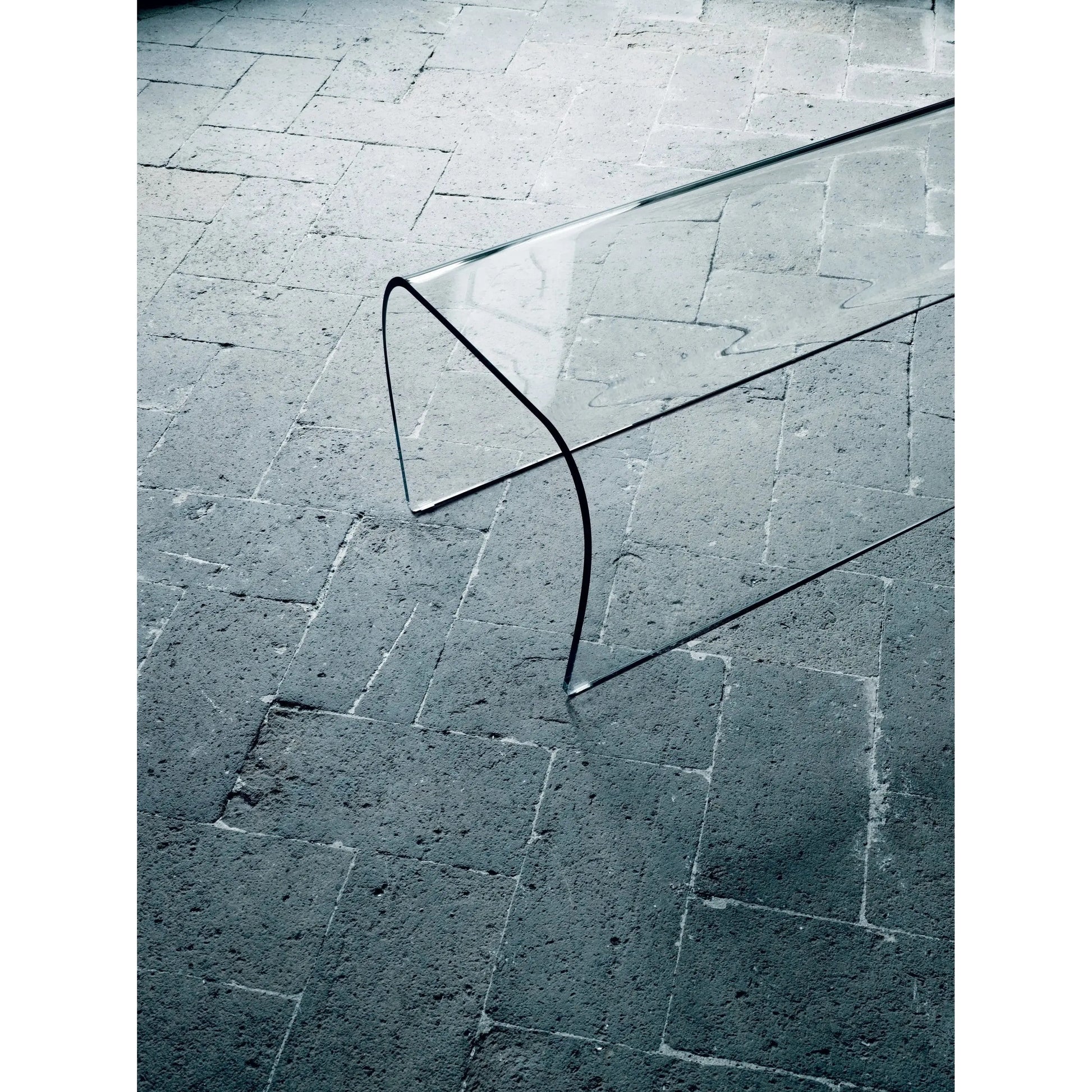 Bent Glass Bench and Stool | Glas Italia | JANGEORGe Interior Design
