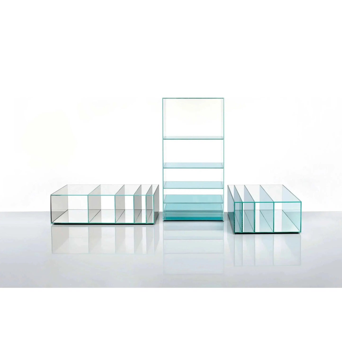 Deep Sea Glass Bookcase | Glas Italia | JANGEORGe Interior Design