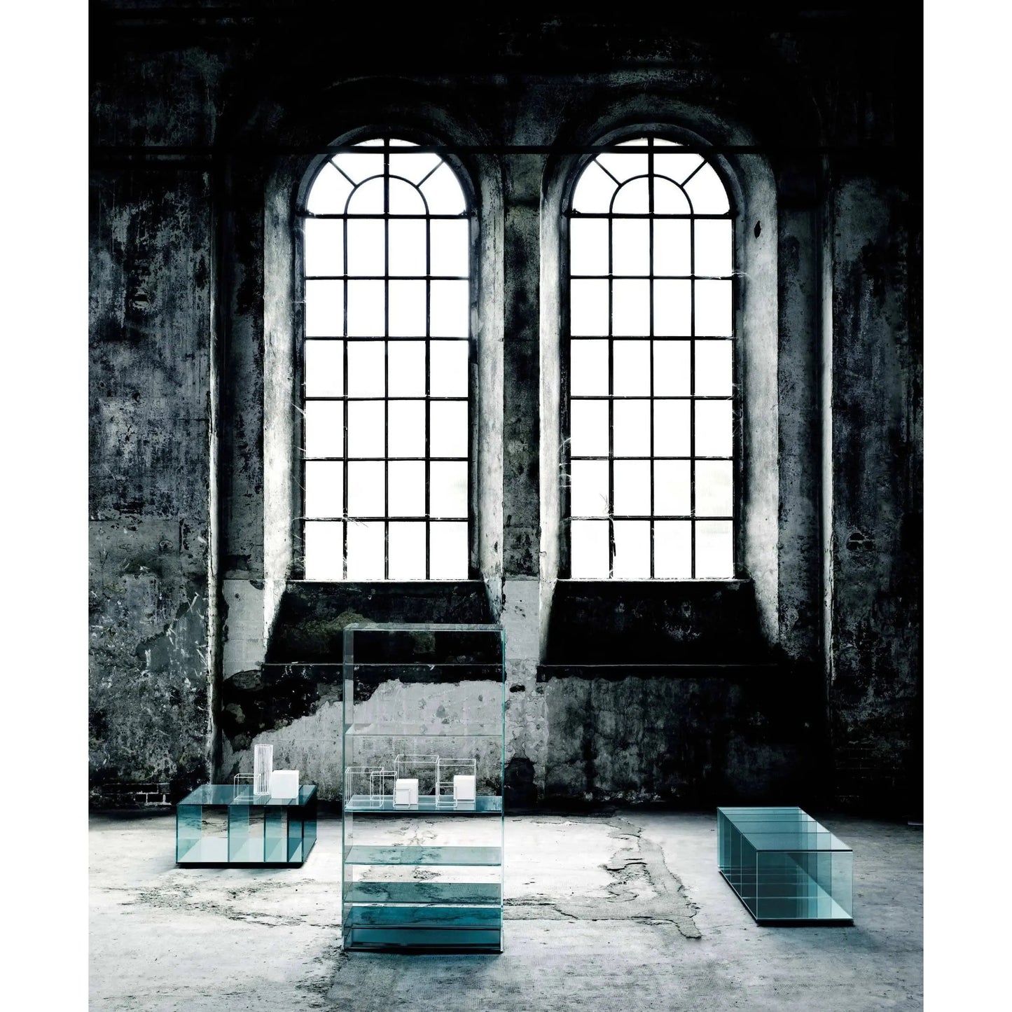 Deep Sea Glass Bookcase | Glas Italia | JANGEORGe Interior Design