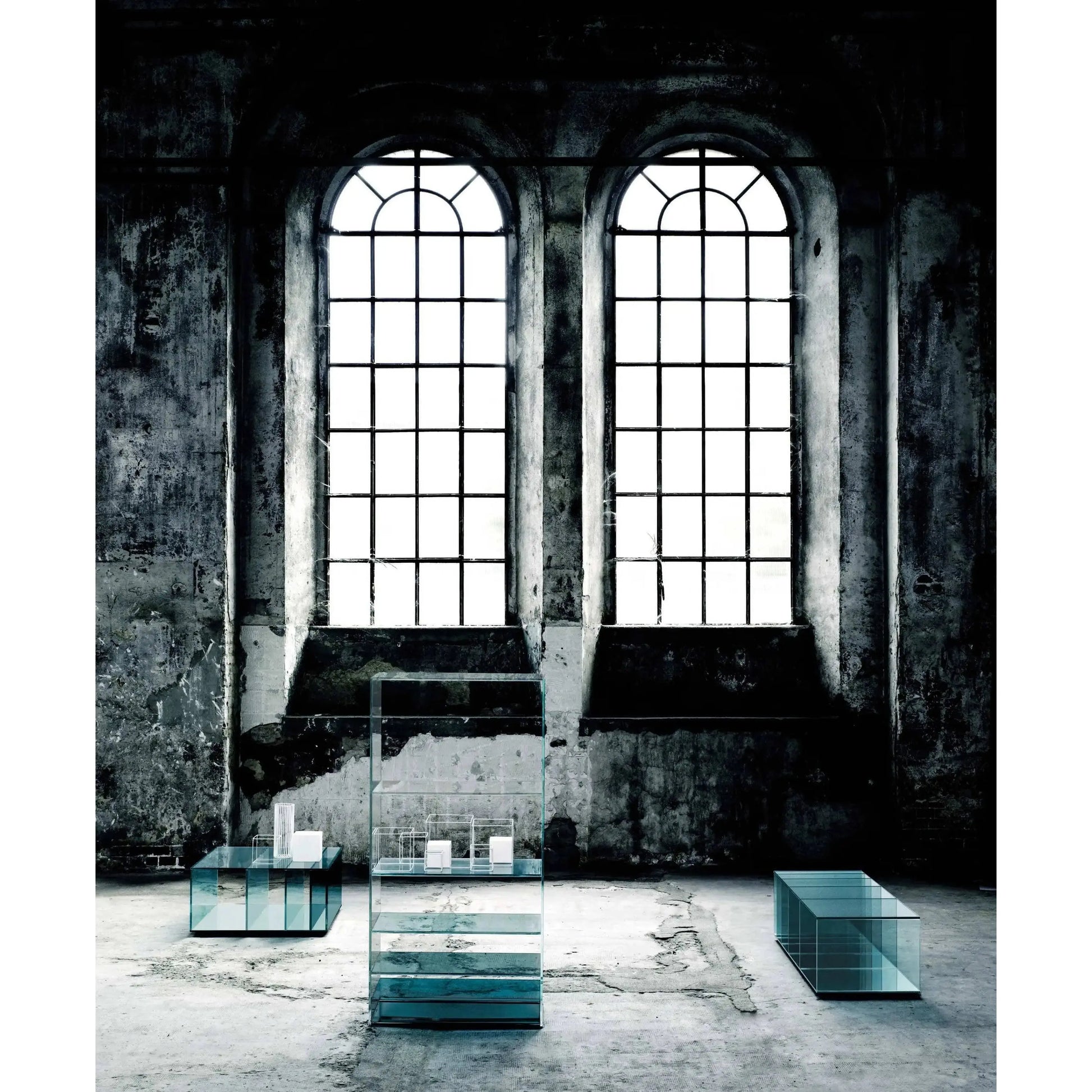 Deep Sea Glass Bookcase | Glas Italia | JANGEORGe Interior Design