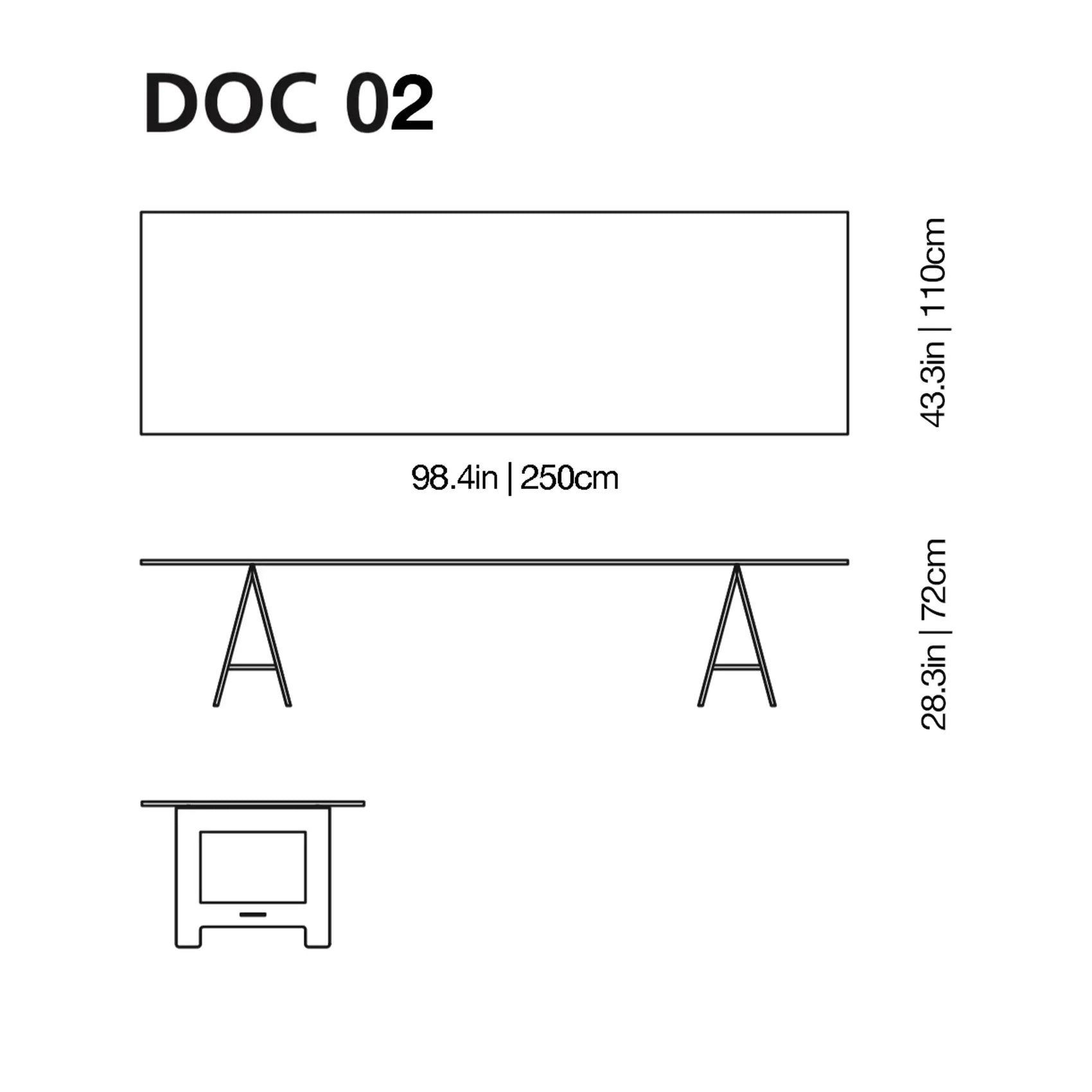 Don Cavalletto Glass Table | Glas Italia | JANGEORGe Interior Design