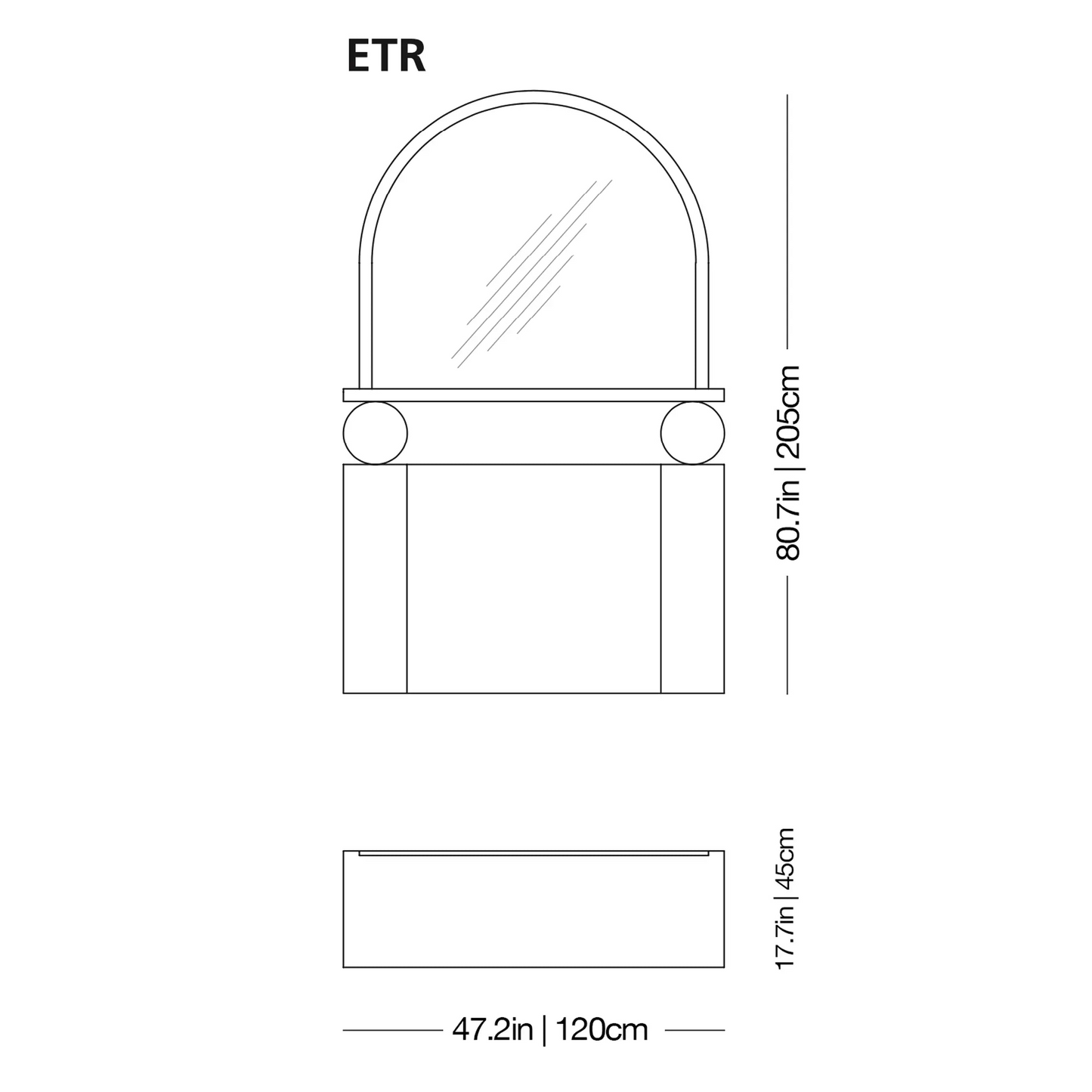 Etrusco Mirror | Glas Italia | JANGEORGe Interior Design