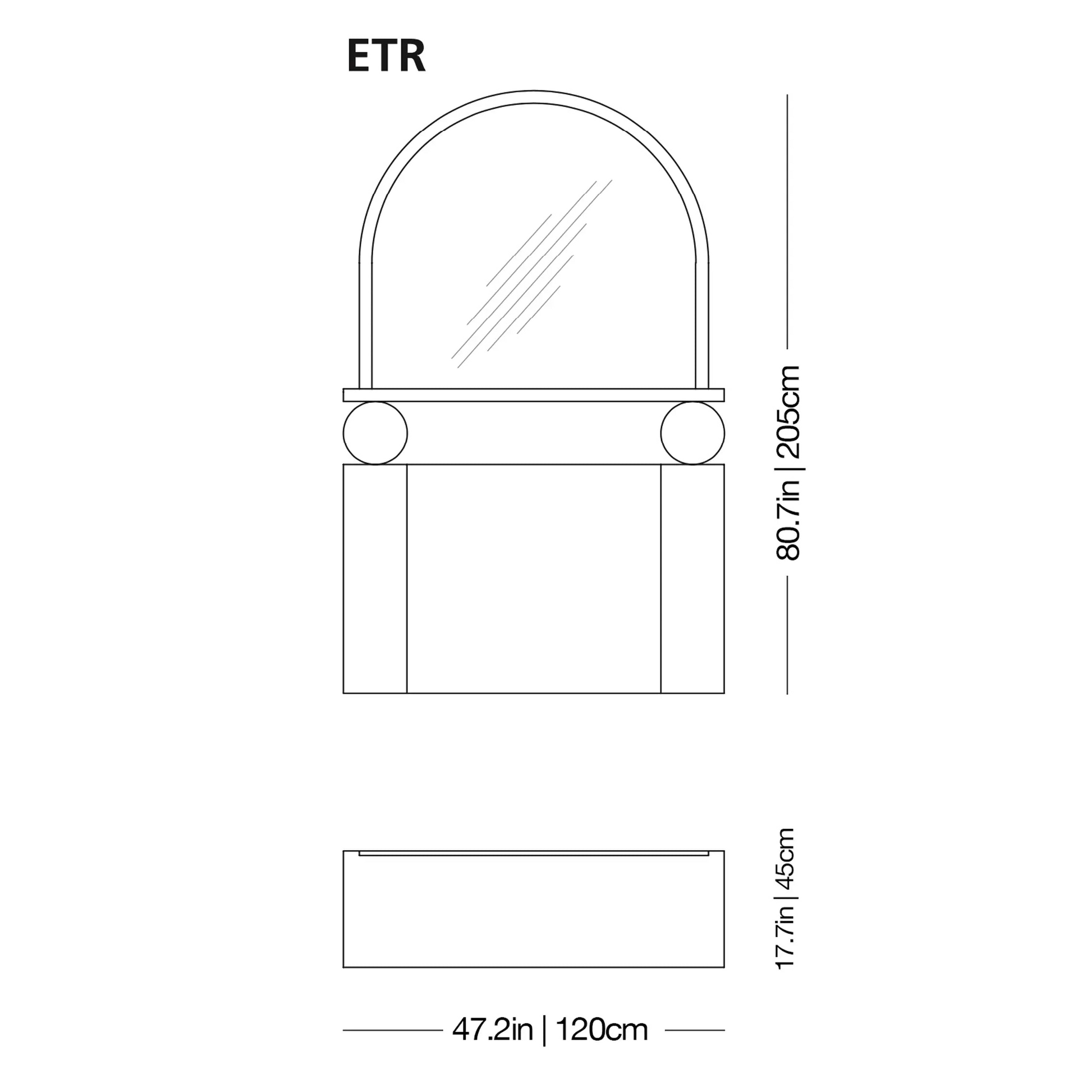 Etrusco Mirror | Glas Italia | JANGEORGe Interior Design