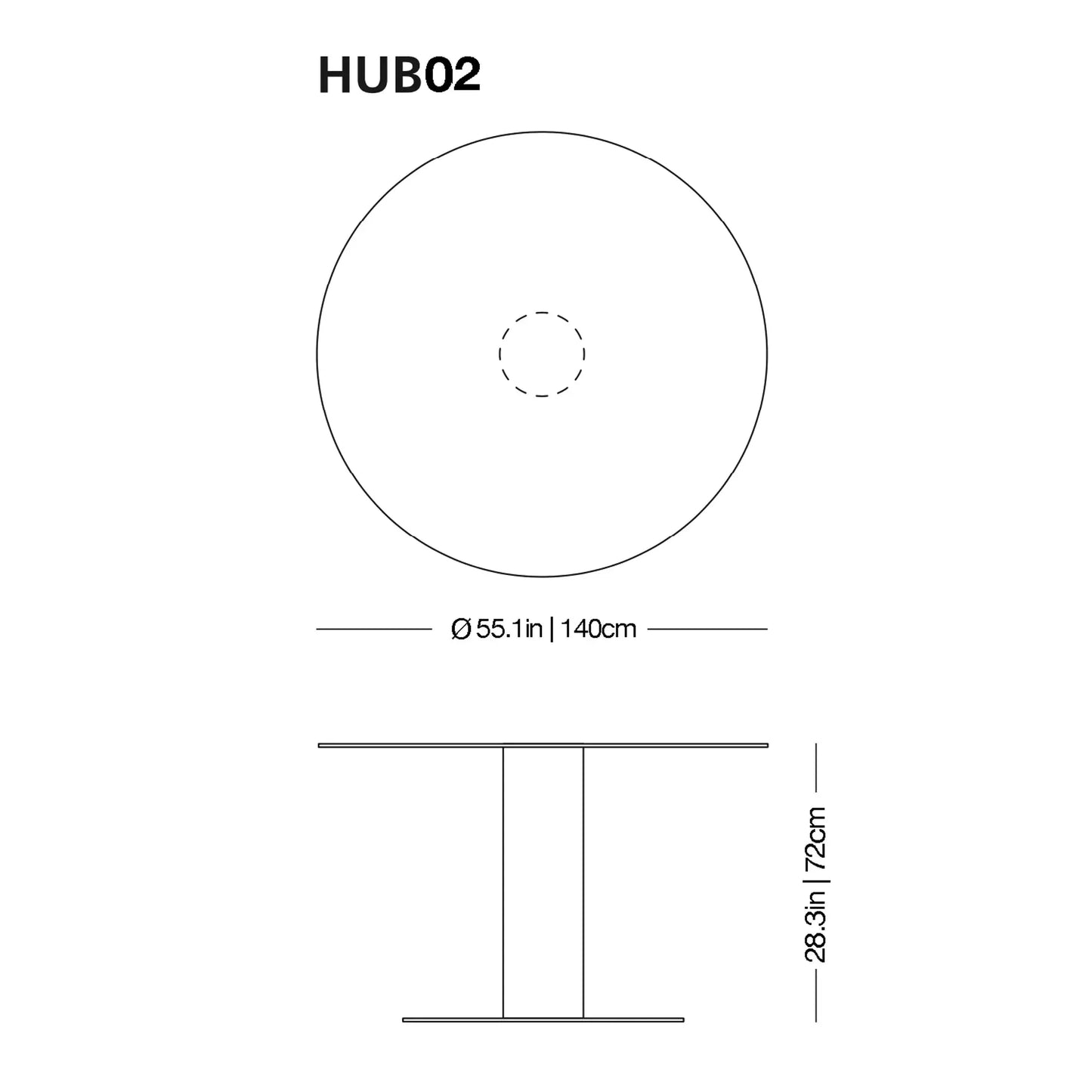 Hub High Glass Table | Glas Italia | JANGEORGe Interior Design