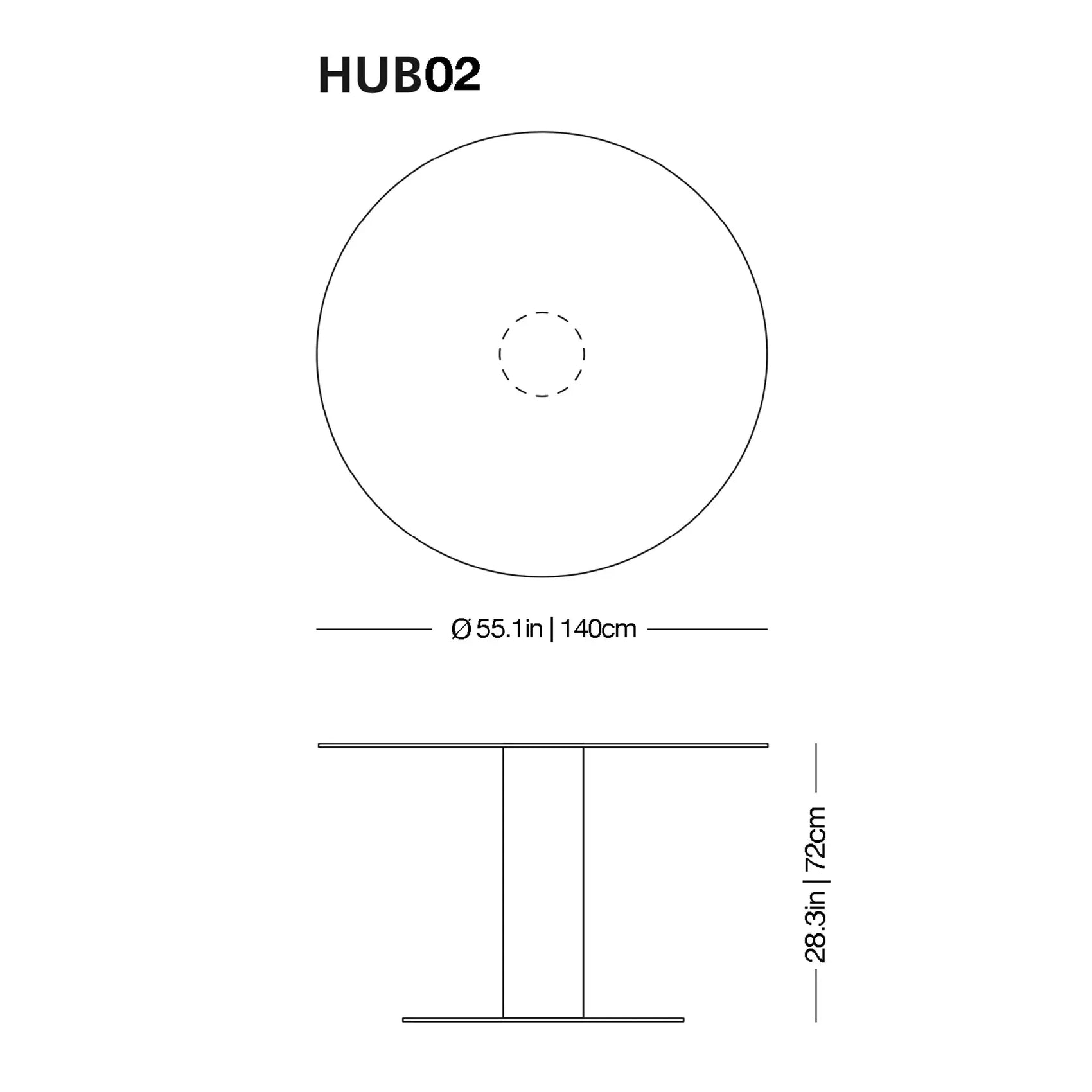 Hub High Glass Table | Glas Italia | JANGEORGe Interior Design