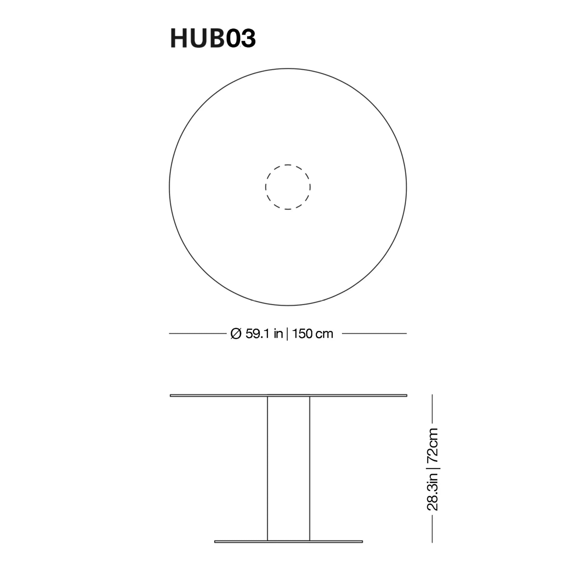 Hub High Glass Table | Glas Italia | JANGEORGe Interior Design