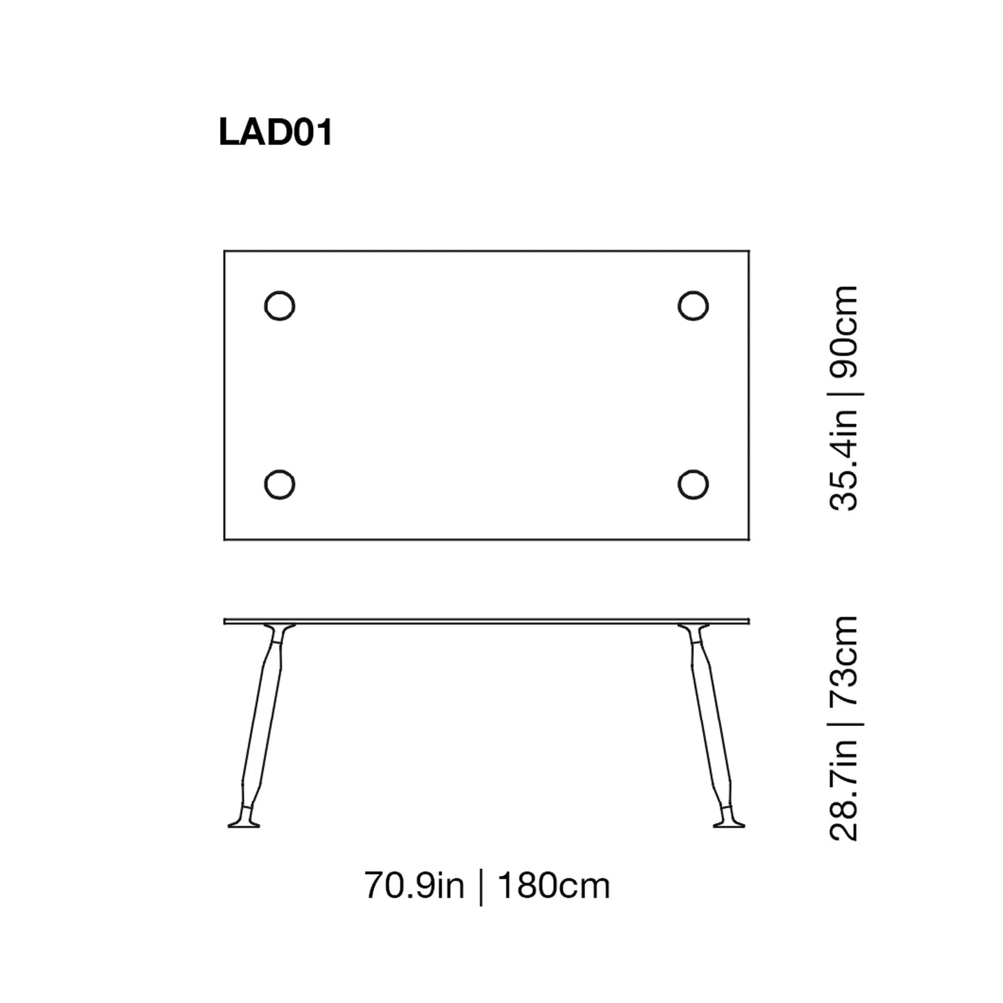 Lady Hio Dining Glass Table | Glas Italia | JANGEORGe Interior Design