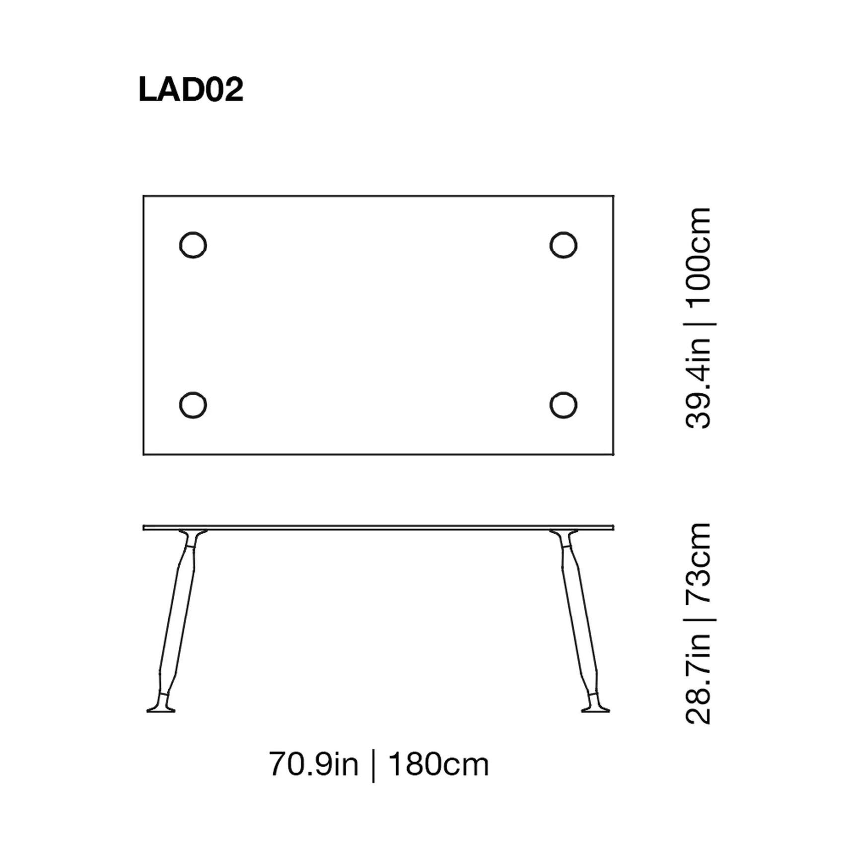 Lady Hio Dining Glass Table | Glas Italia | JANGEORGe Interior Design