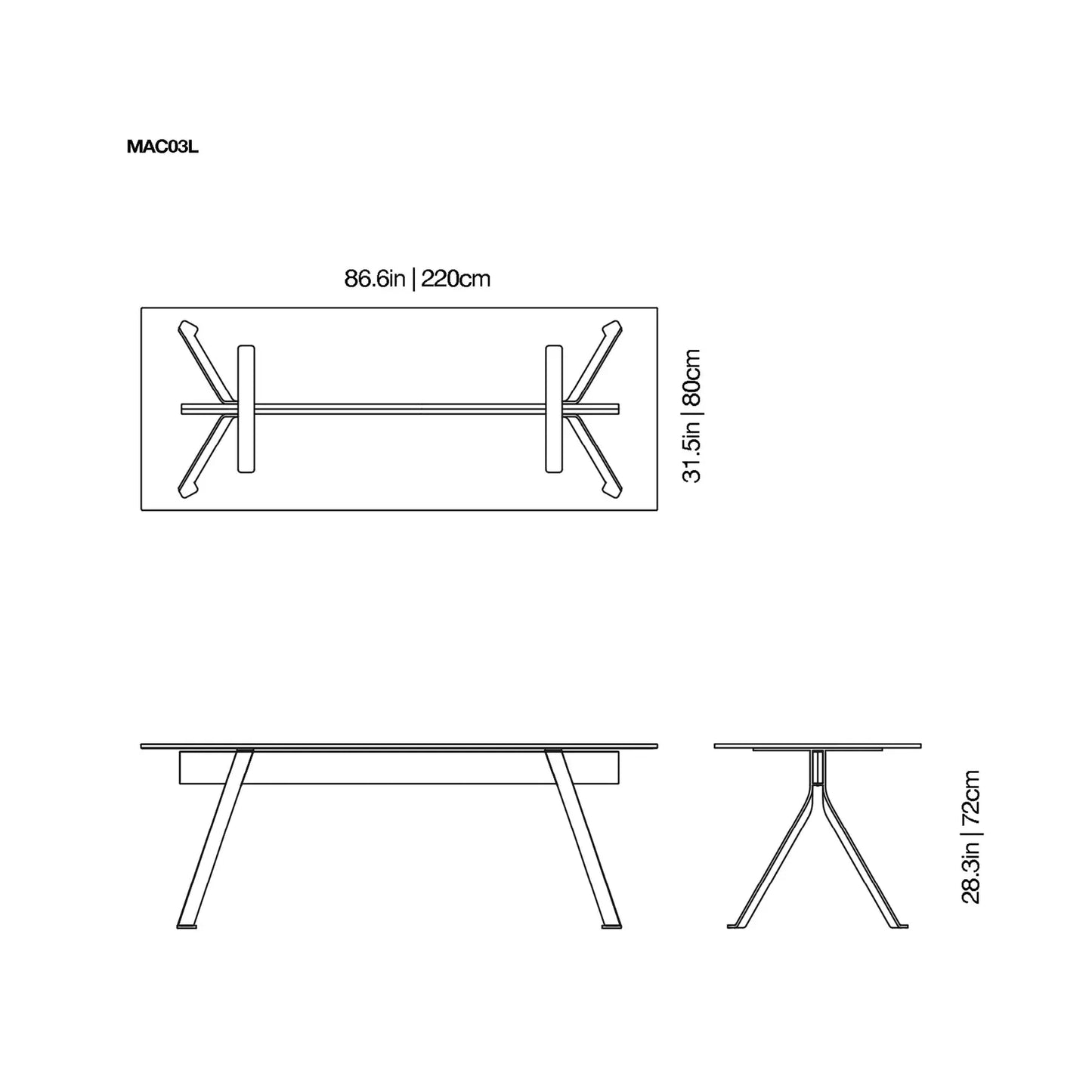 Mari Cristal Writing Desk | Glas Italia | JANGEORGe Interior Design