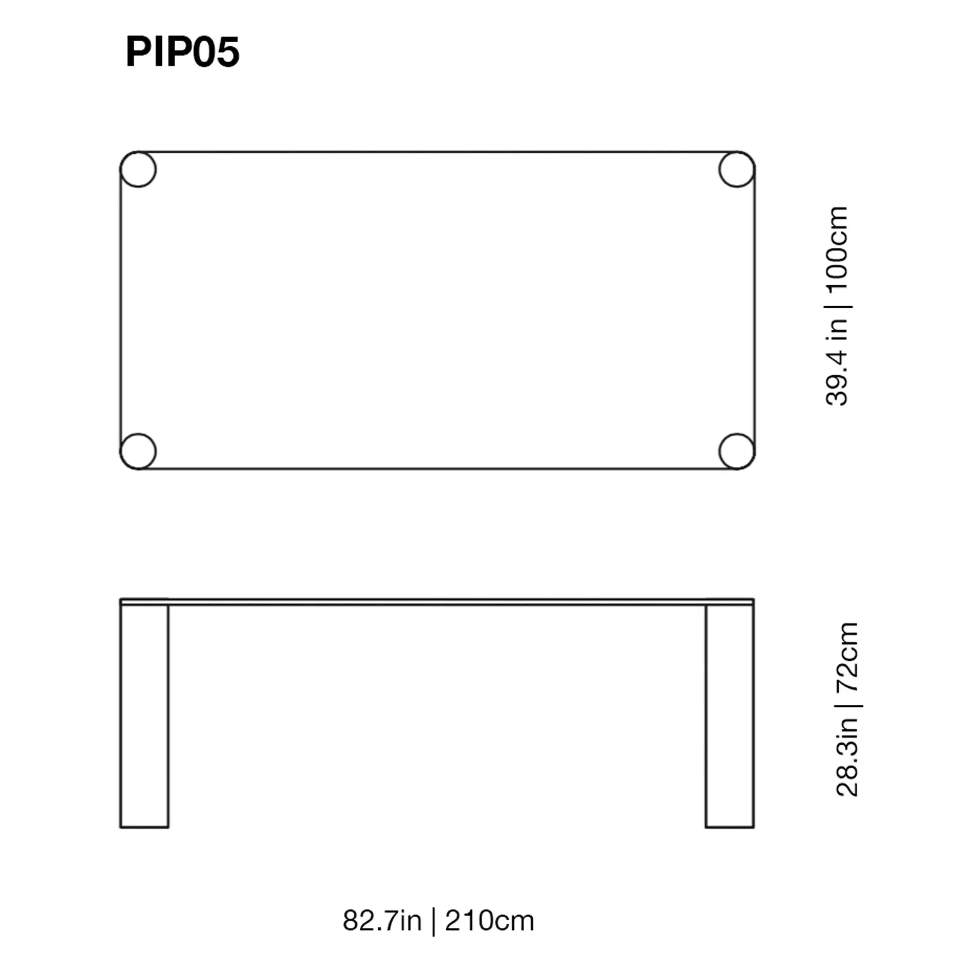 Pipeline High Glass Table | Glas Italia | JANGEORGe Interior Design