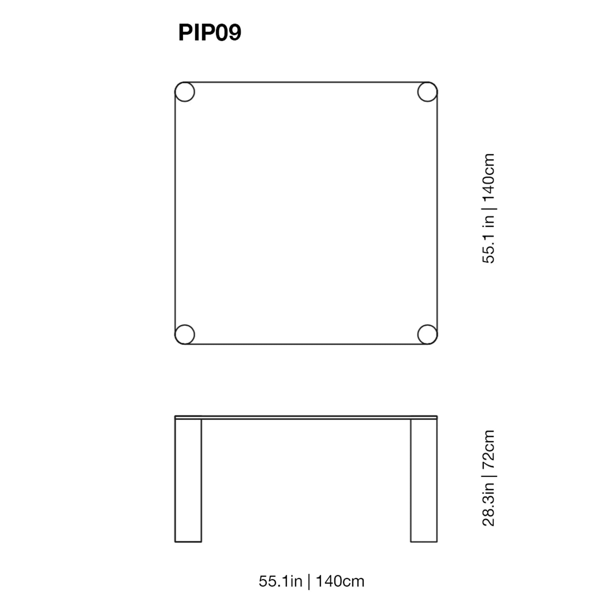 Pipeline High Glass Table | Glas Italia | JANGEORGe Interior Design