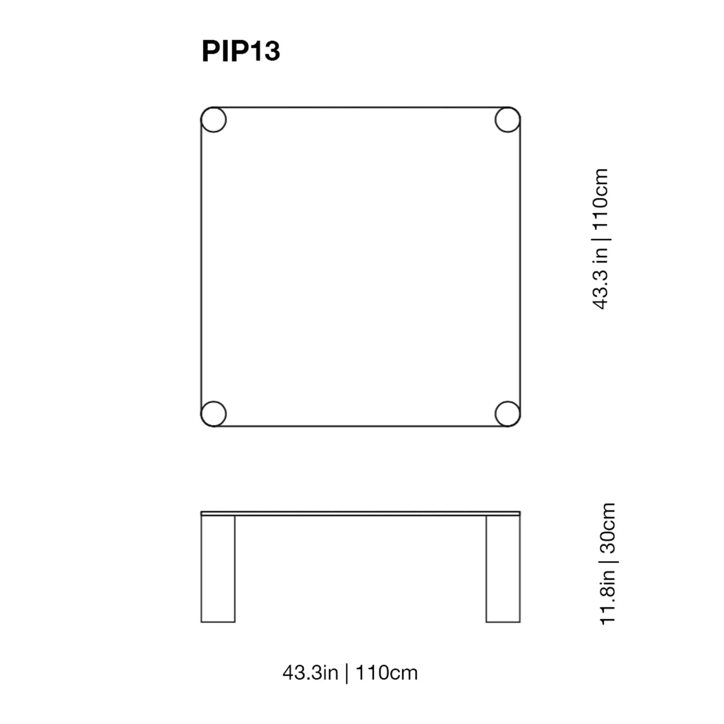 Pipeline Low Glass Table | Glas Italia | JANGEORGe Interior Design