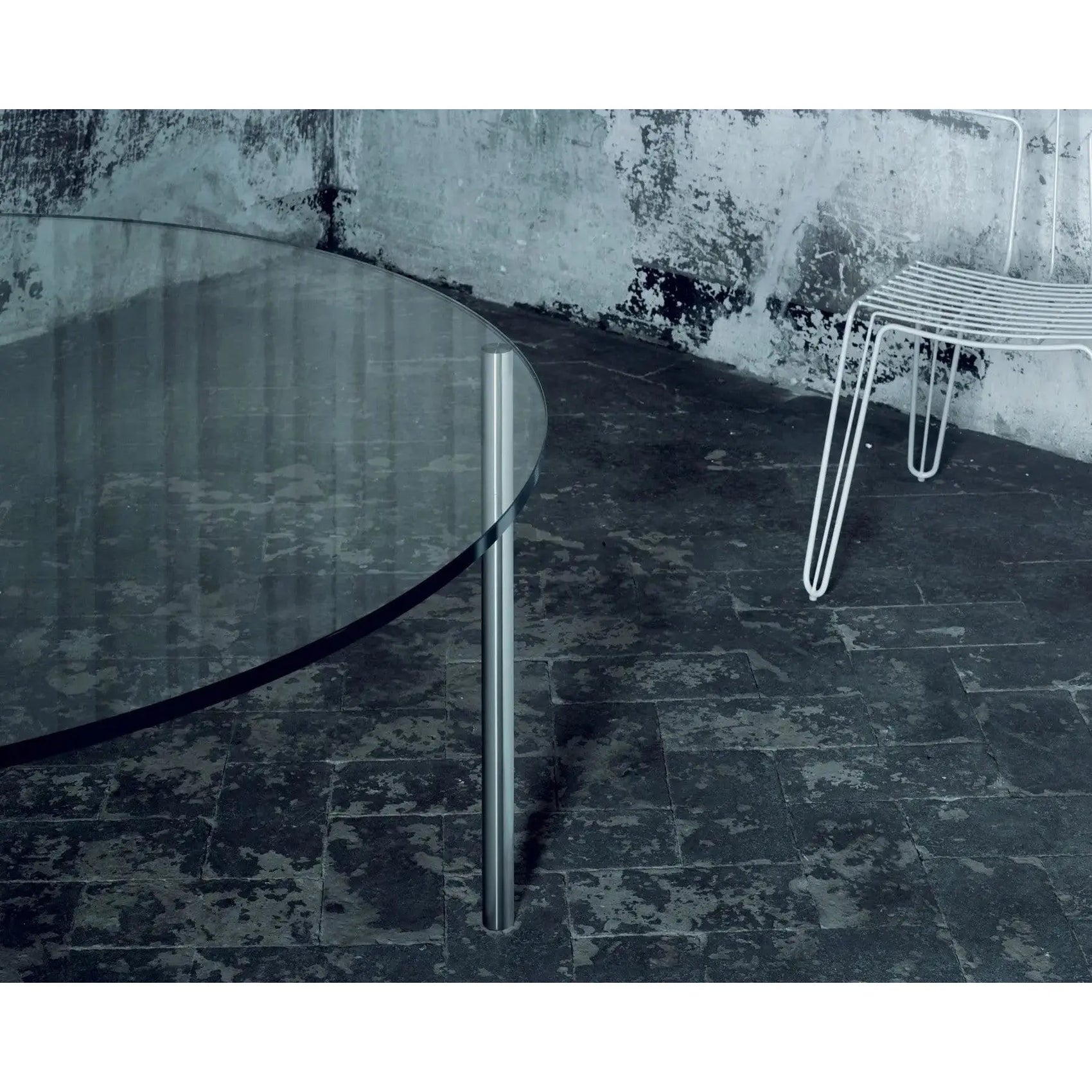 Steel Glass Round Table | Glas Italia | JANGEORGe Interior Design