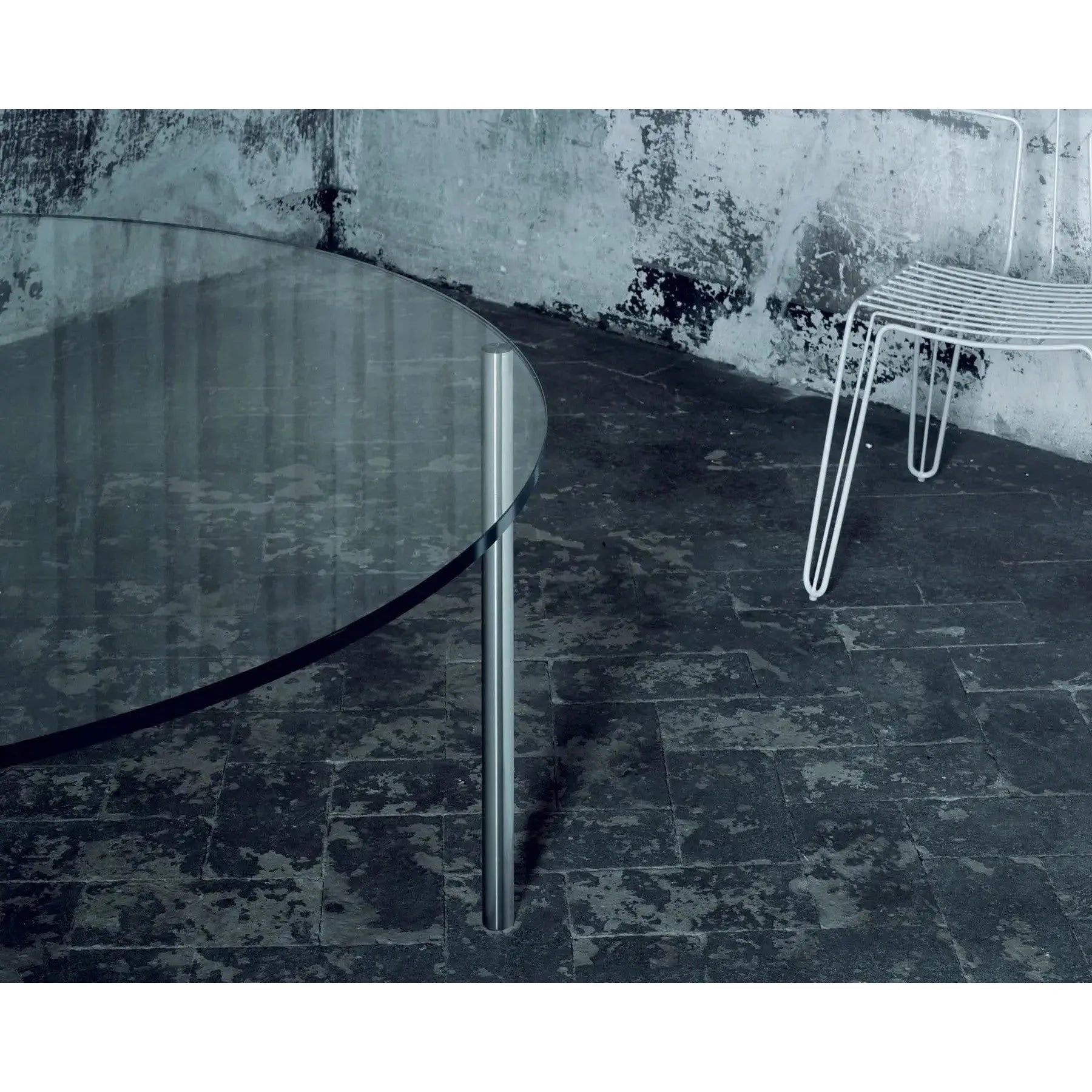 Steel Glass Round Table | Glas Italia | JANGEORGe Interior Design