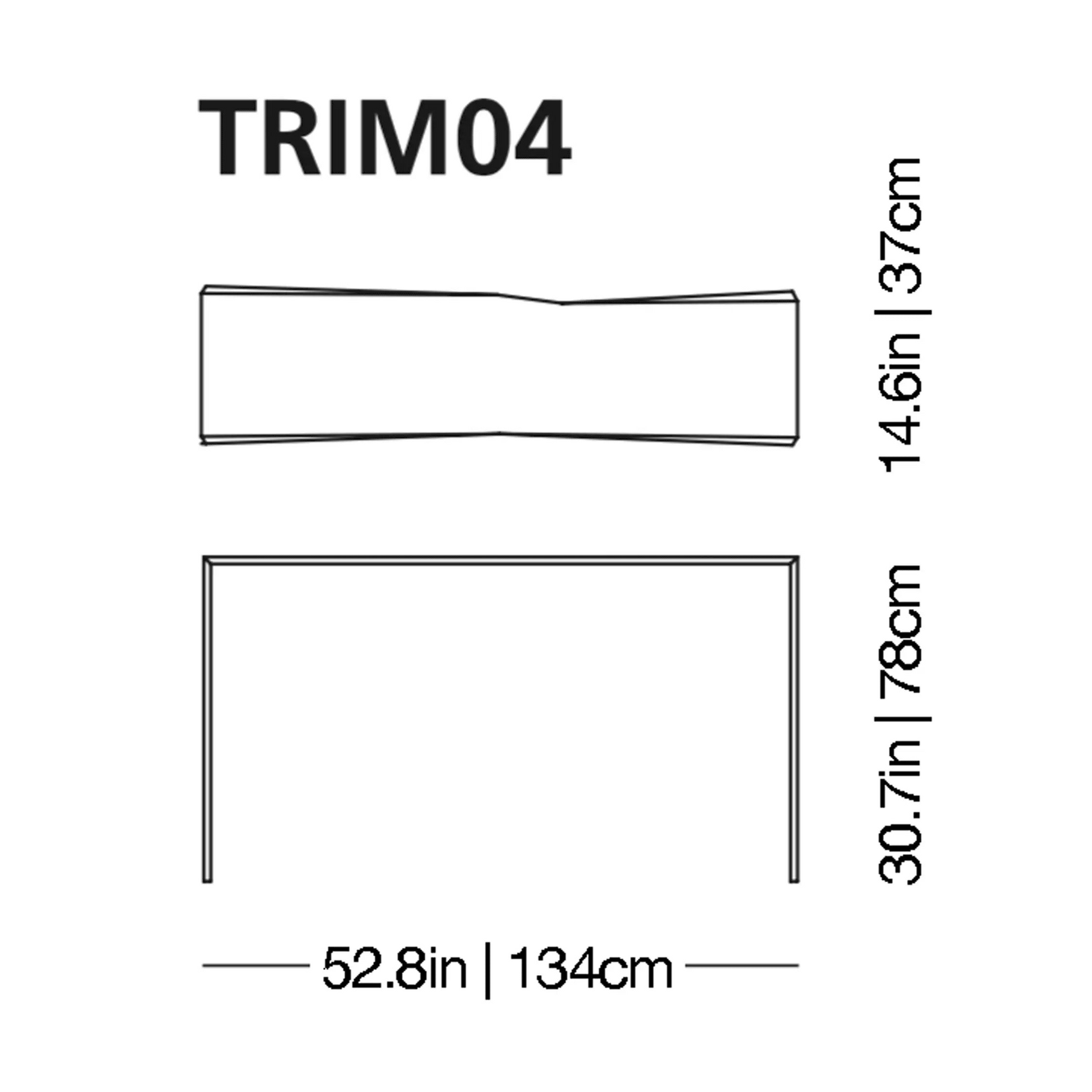 Trim Console Table | Glas Italia | JANGEORGe Interior Design