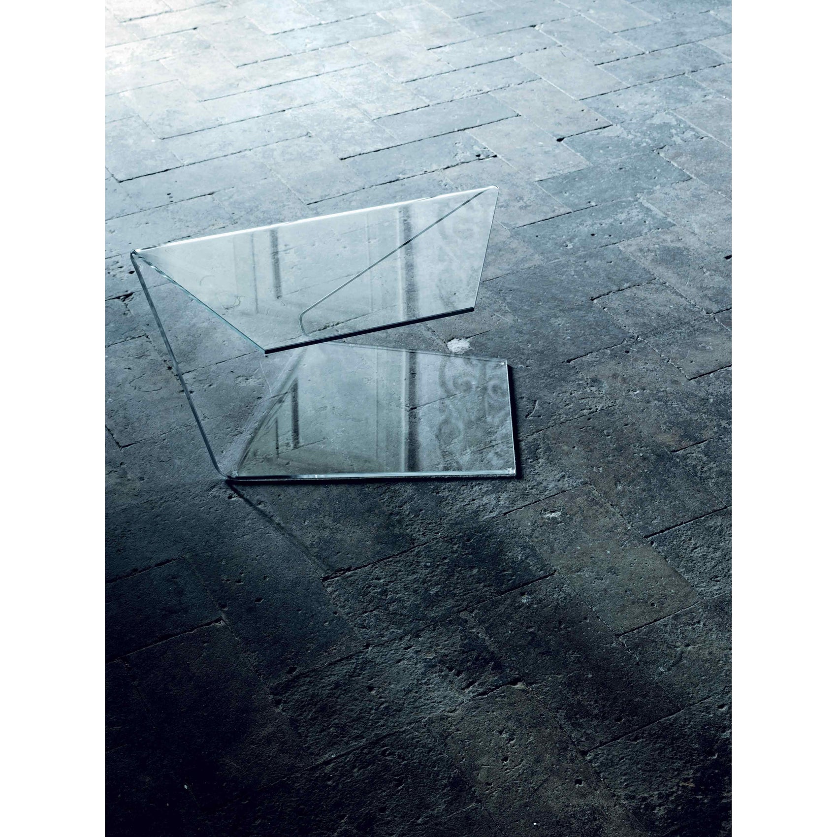 Harold and Maude Low Glass Table | Glas Italia | JANGEORGe Interior Design