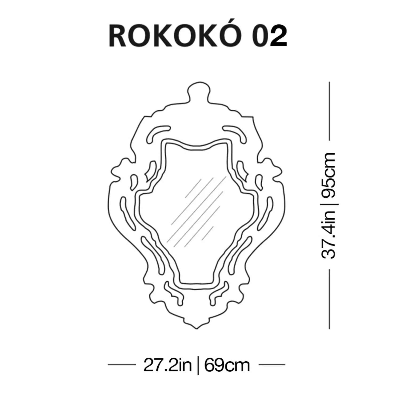 Rokokó Mirror | Glas Italia | JANGEORGe Interior Design