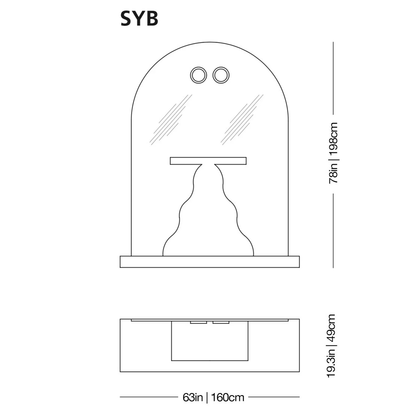 Sybilla Mirror | Glas Italia | JANGEORGe Interior Design