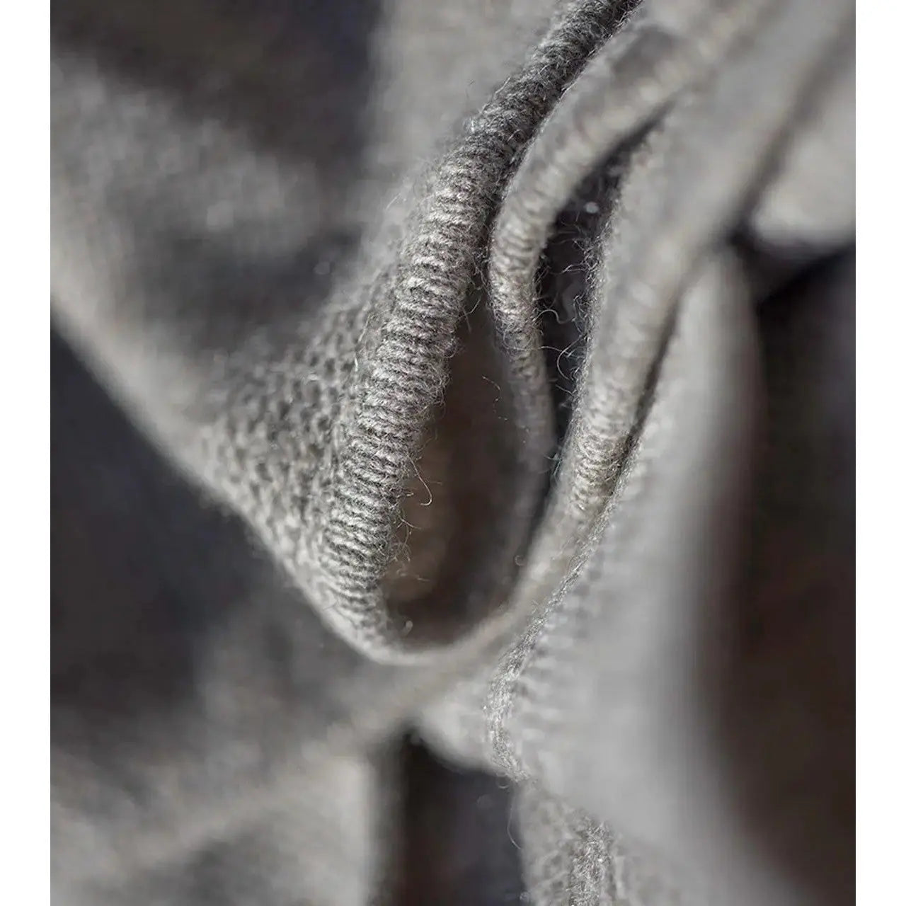 Yak Down Solid Platinum Purl Knit Throw | Hangai | JANGEORGe Interior Design