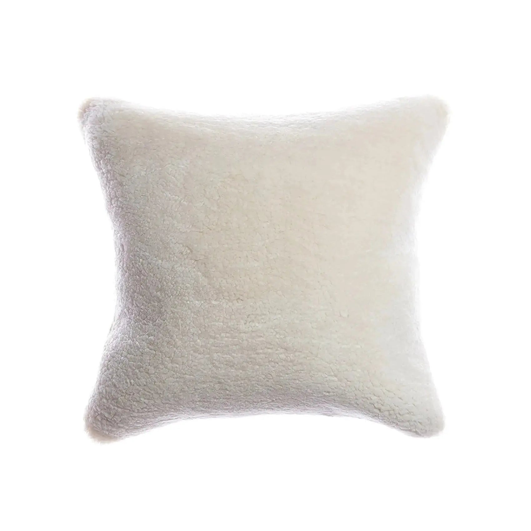 Shearling Ivory Square Pillow | Homelosophy | JANGEORGe Interior Design