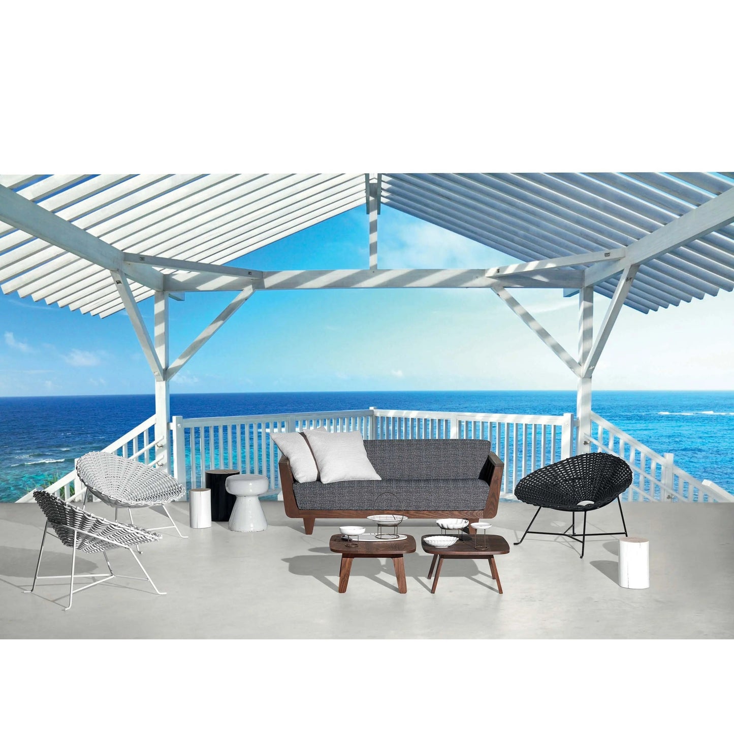 InOut 44 Ceramic Side Table / Ottoman | Gervasoni | JANGEORGe Interior Design