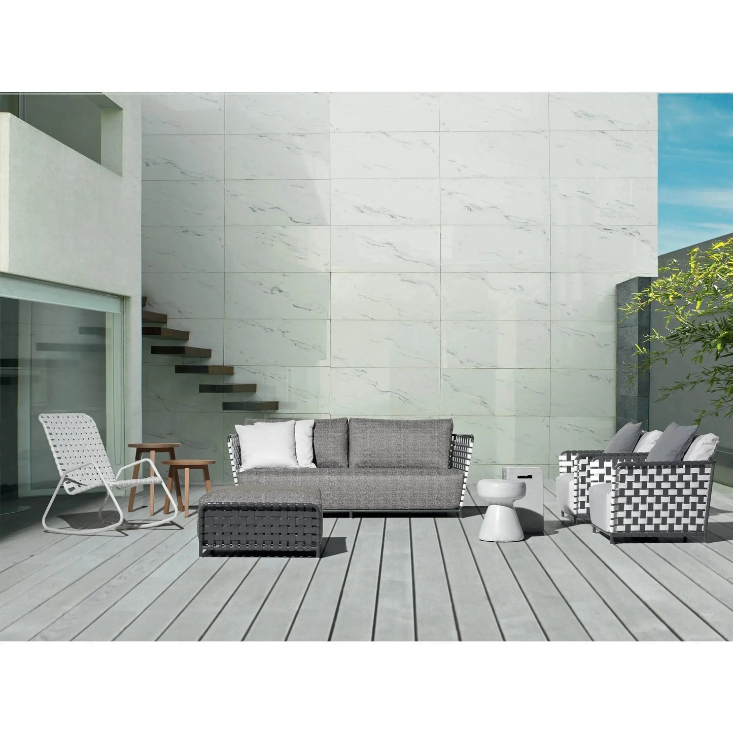 InOut 42 Ceramic Side Table / Ottoman | Gervasoni | JANGEORGe Interior Design