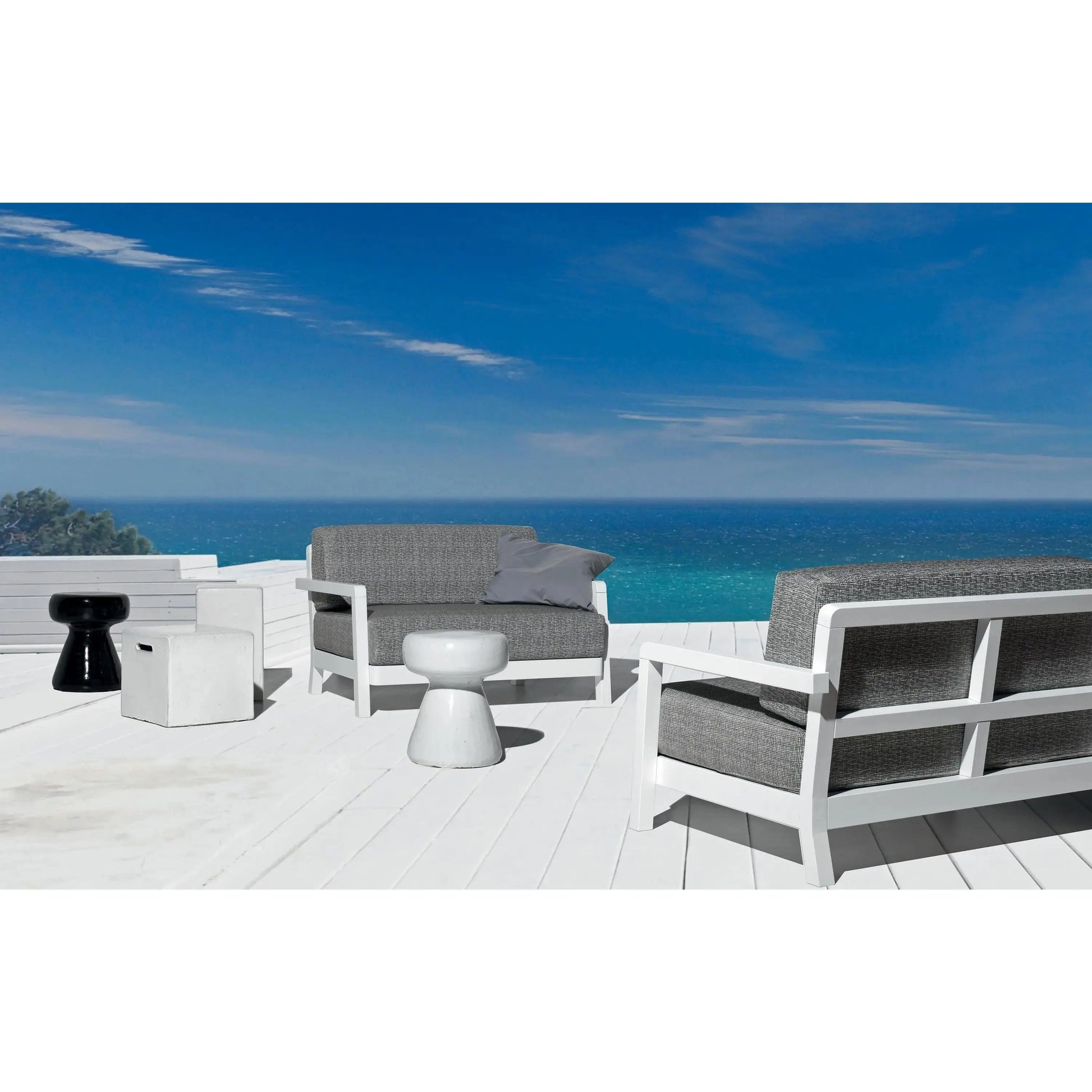 InOut 43 Ceramic Side Table / Ottoman | Gervasoni | JANGEORGe Interior Design