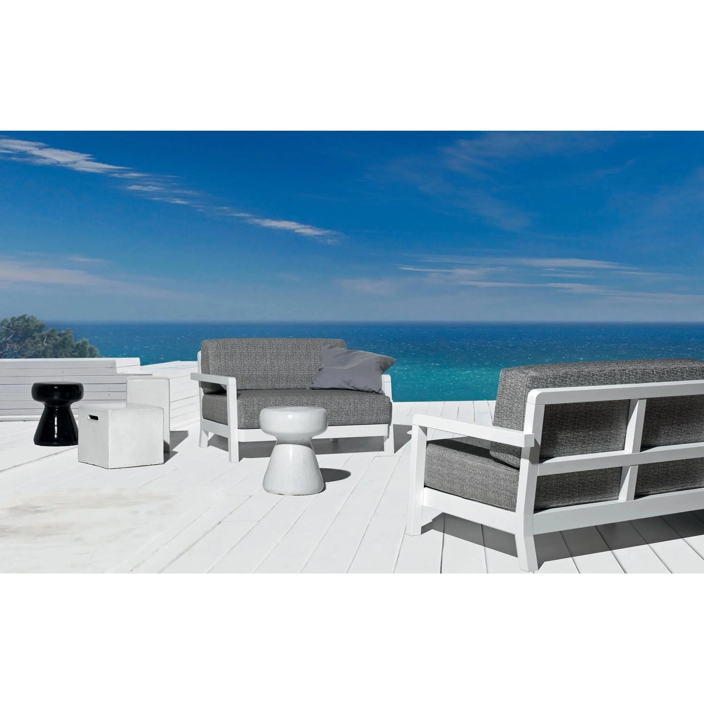 InOut 41 Ceramic Side Table / Ottoman | Gervasoni | JANGEORGe Interior Design