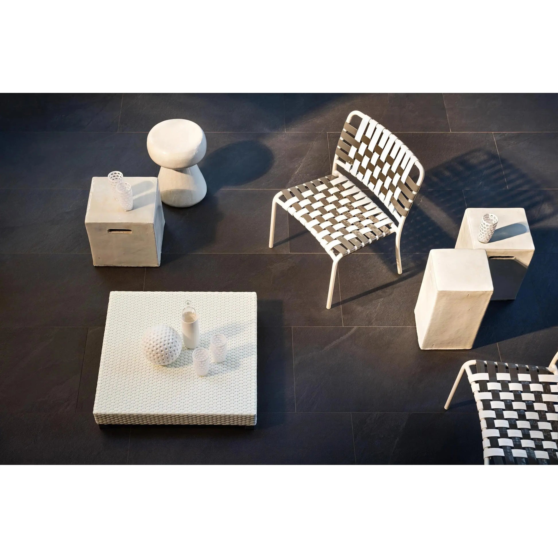 InOut 42 Ceramic Side Table / Ottoman | Gervasoni | JANGEORGe Interior Design