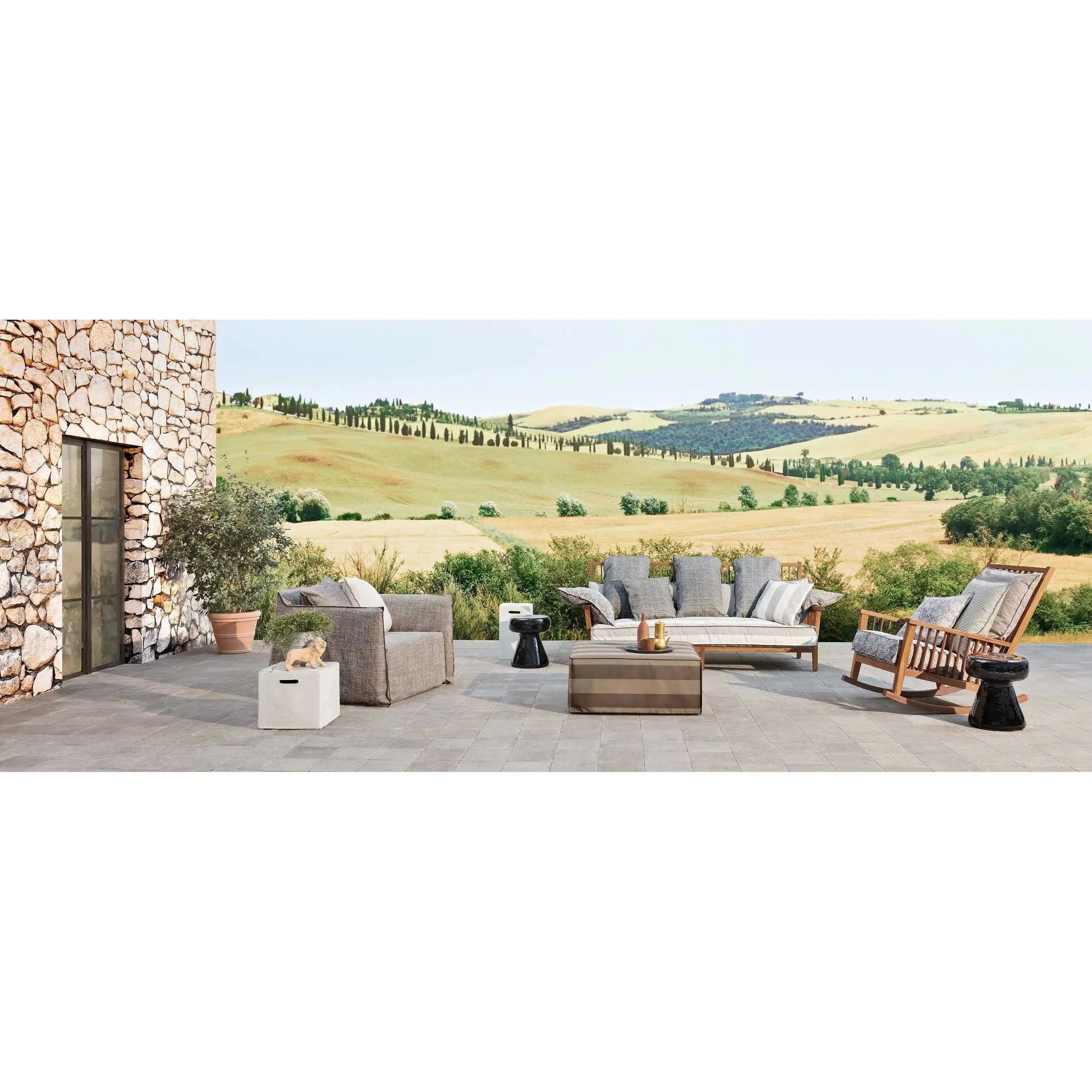 InOut 41 Ceramic Side Table / Ottoman | Gervasoni | JANGEORGe Interior Design