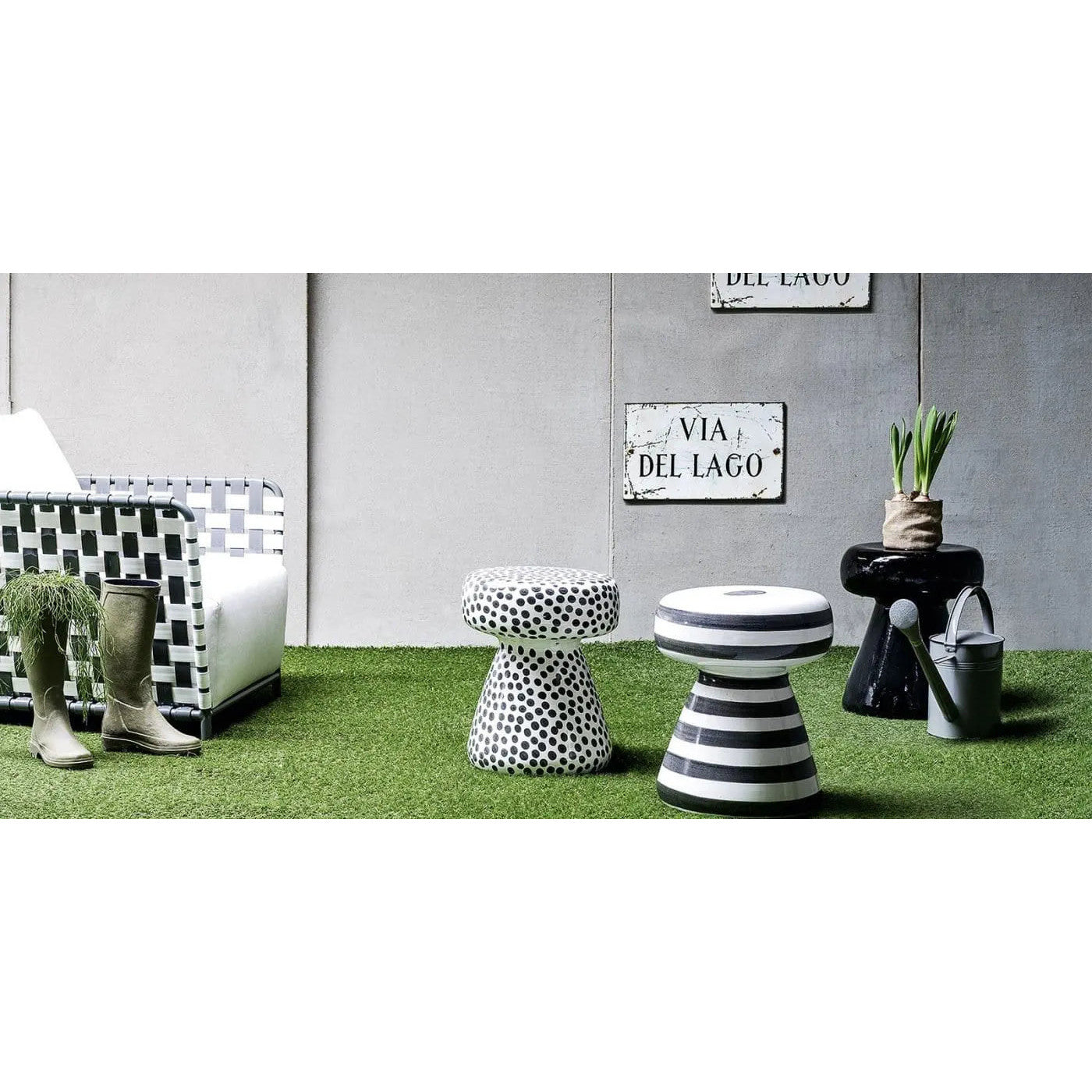 InOut 44 Ceramic Side Table / Ottoman | Gervasoni | JANGEORGe Interior Design