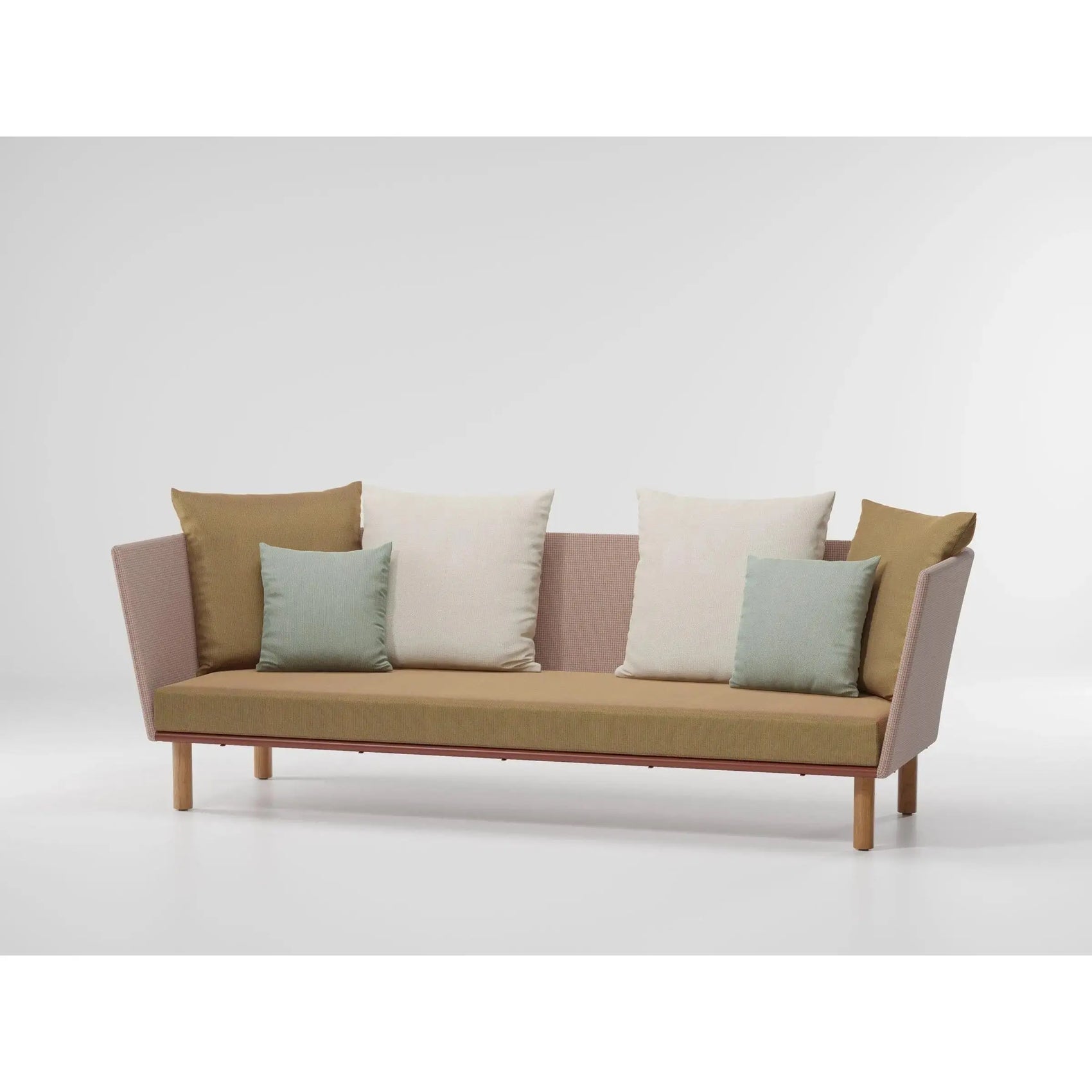 Bitta - 3-Seater sofa parallel teak legs | Kettal | JANGEORGe Interior Design