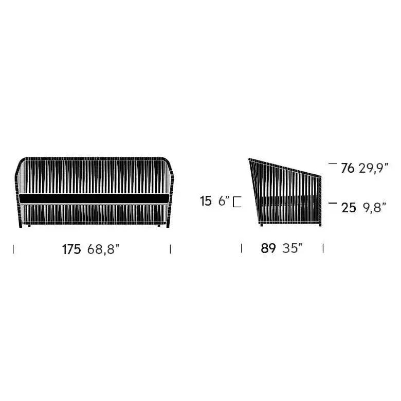 Bitta Lounge - 2-Seater sofa | Kettal | JANGEORGe Interior Design