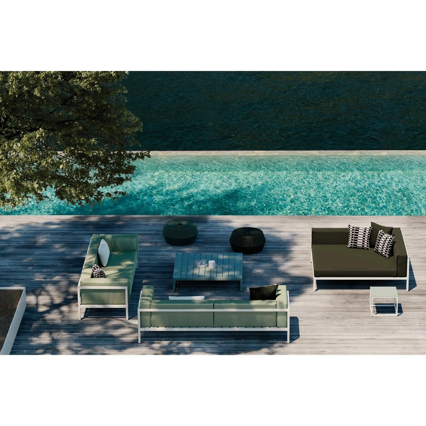 ZigZag Outdoor Pouf | Kettal | JANGEORGe Interior Design