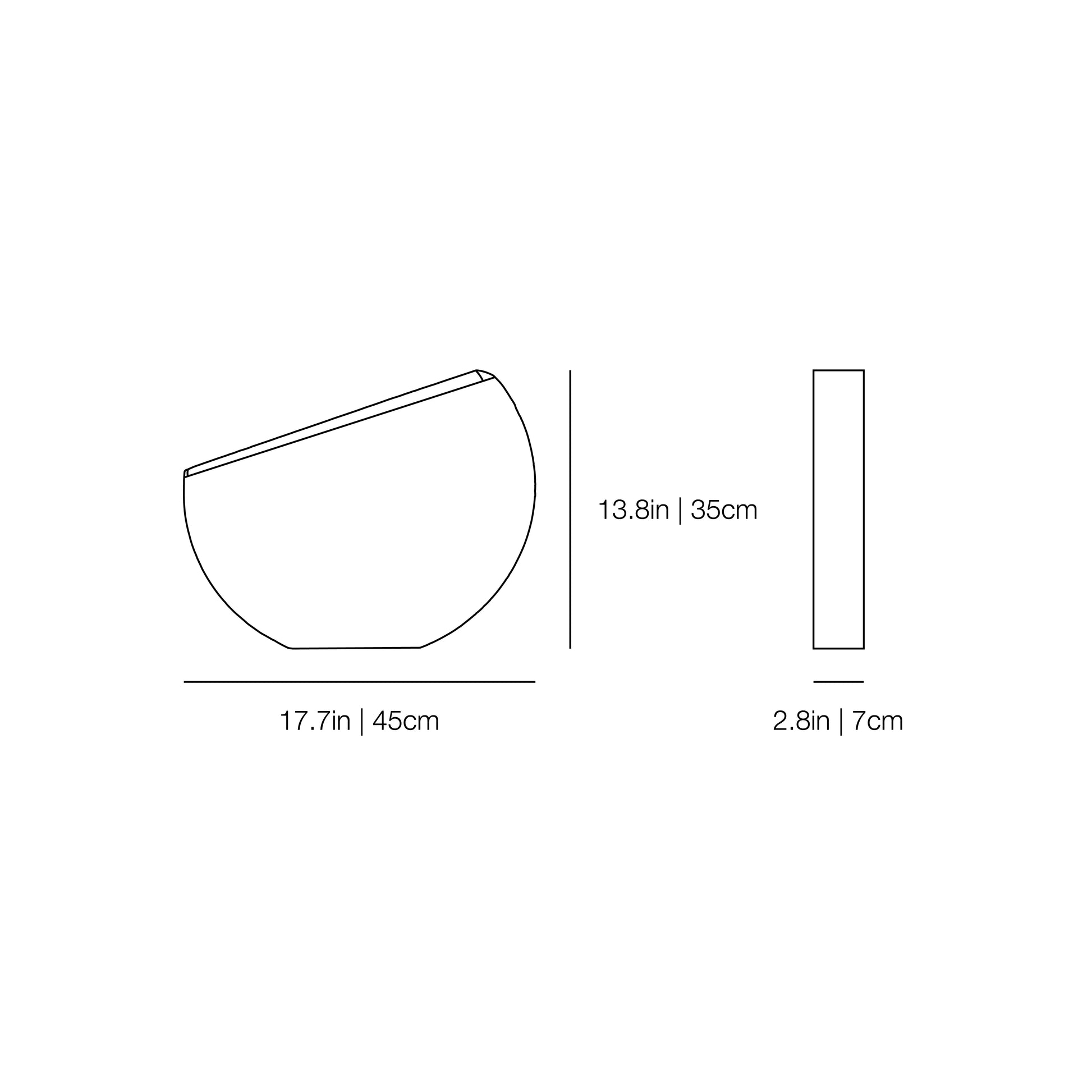 Vaso Mezza Luna Media Vase | Kose Milano | JANGEORGe Interior Design