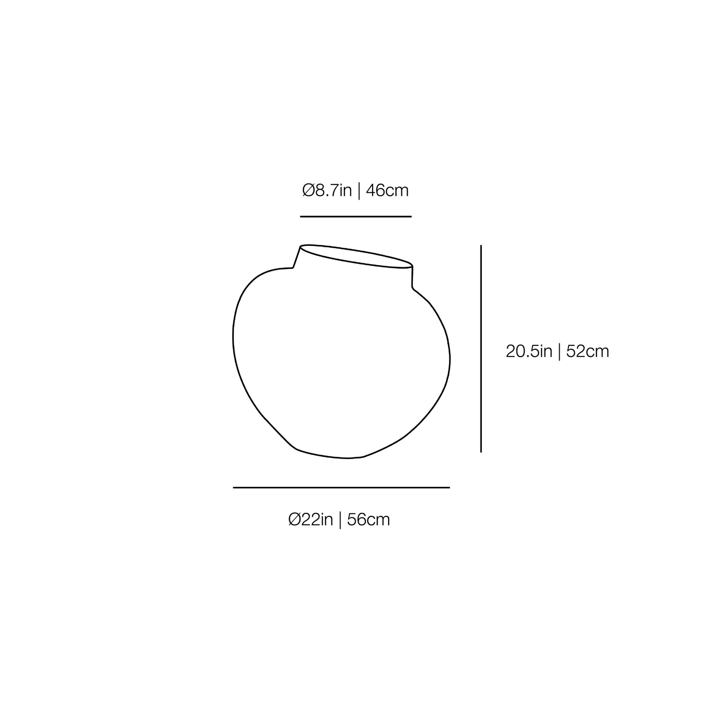 Vaso Grande Vase | Kose Milano | JANGEORGe Interior Design