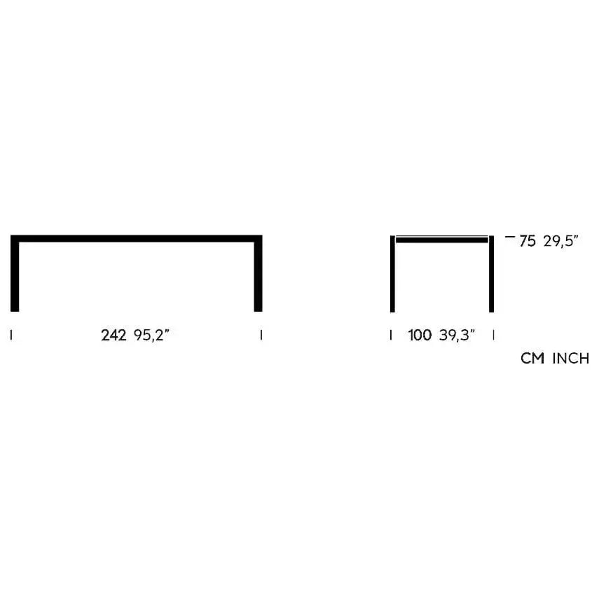 Landscape - Table 242x100 | Kettal | JANGEORGe Interior Design