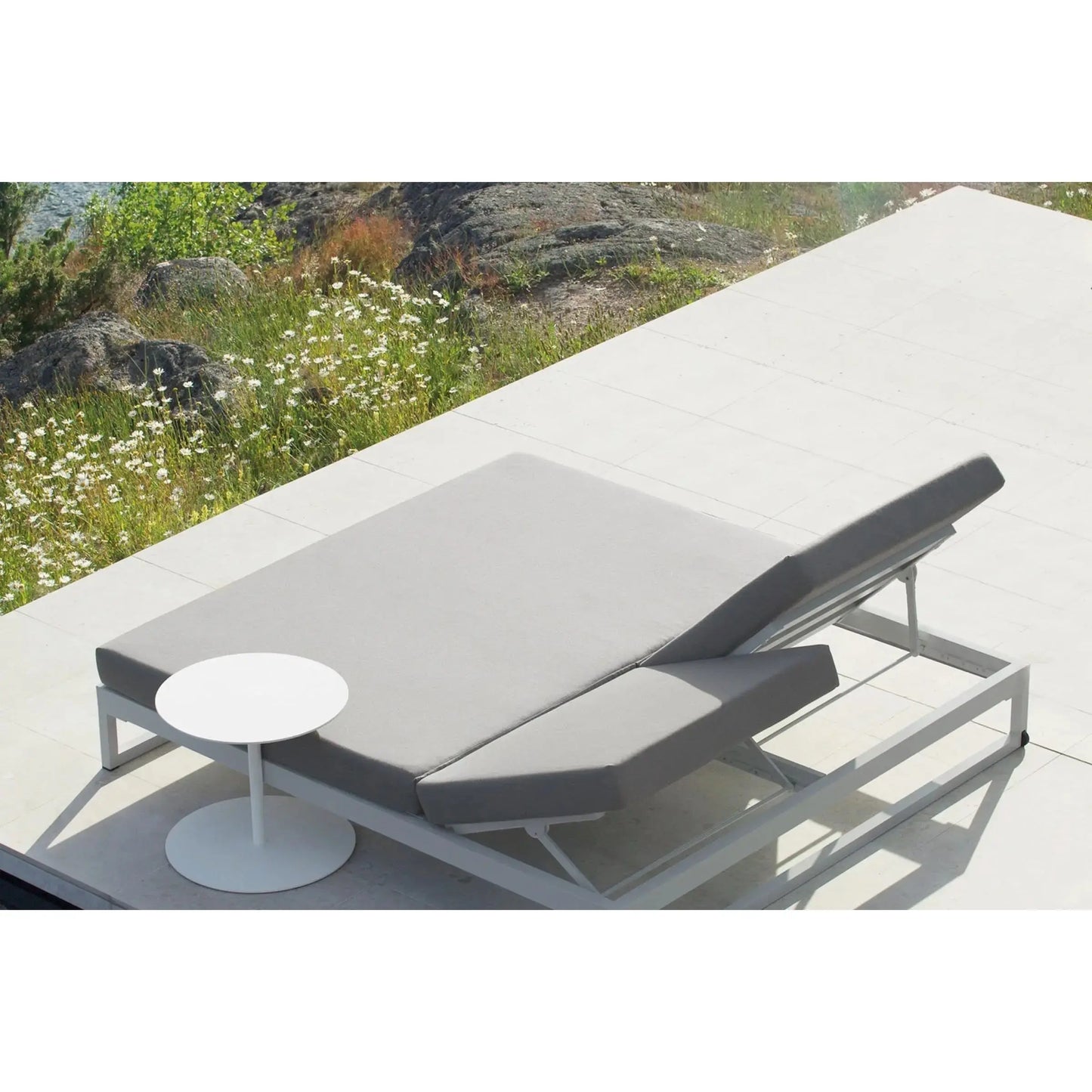 Landscape lounger double with 5-position backrest seat/back cushion (946147) | Kettal | JANGEORGe Interior Design