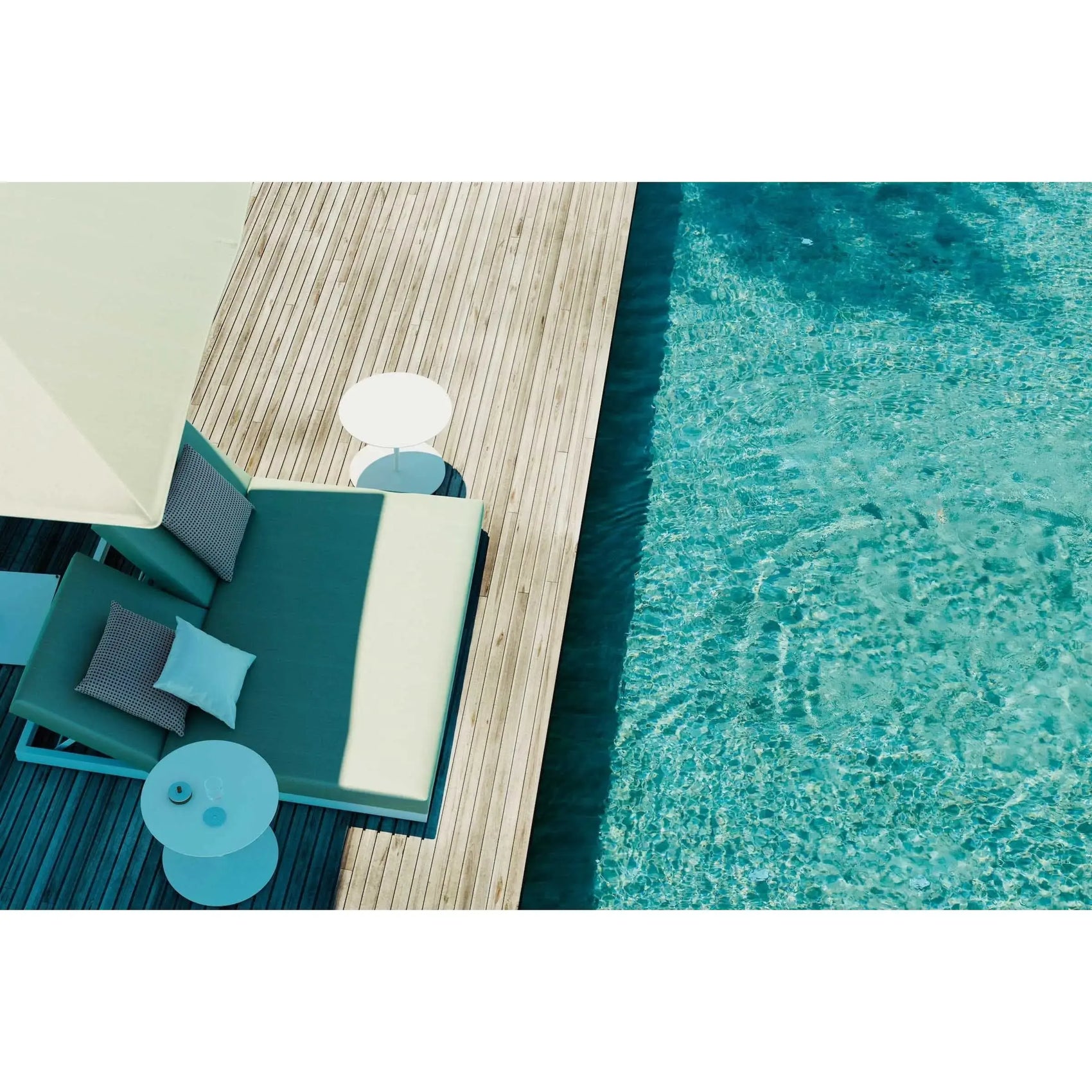 Landscape lounger double with 5-position backrest seat/back cushion (946147) | Kettal | JANGEORGe Interior Design