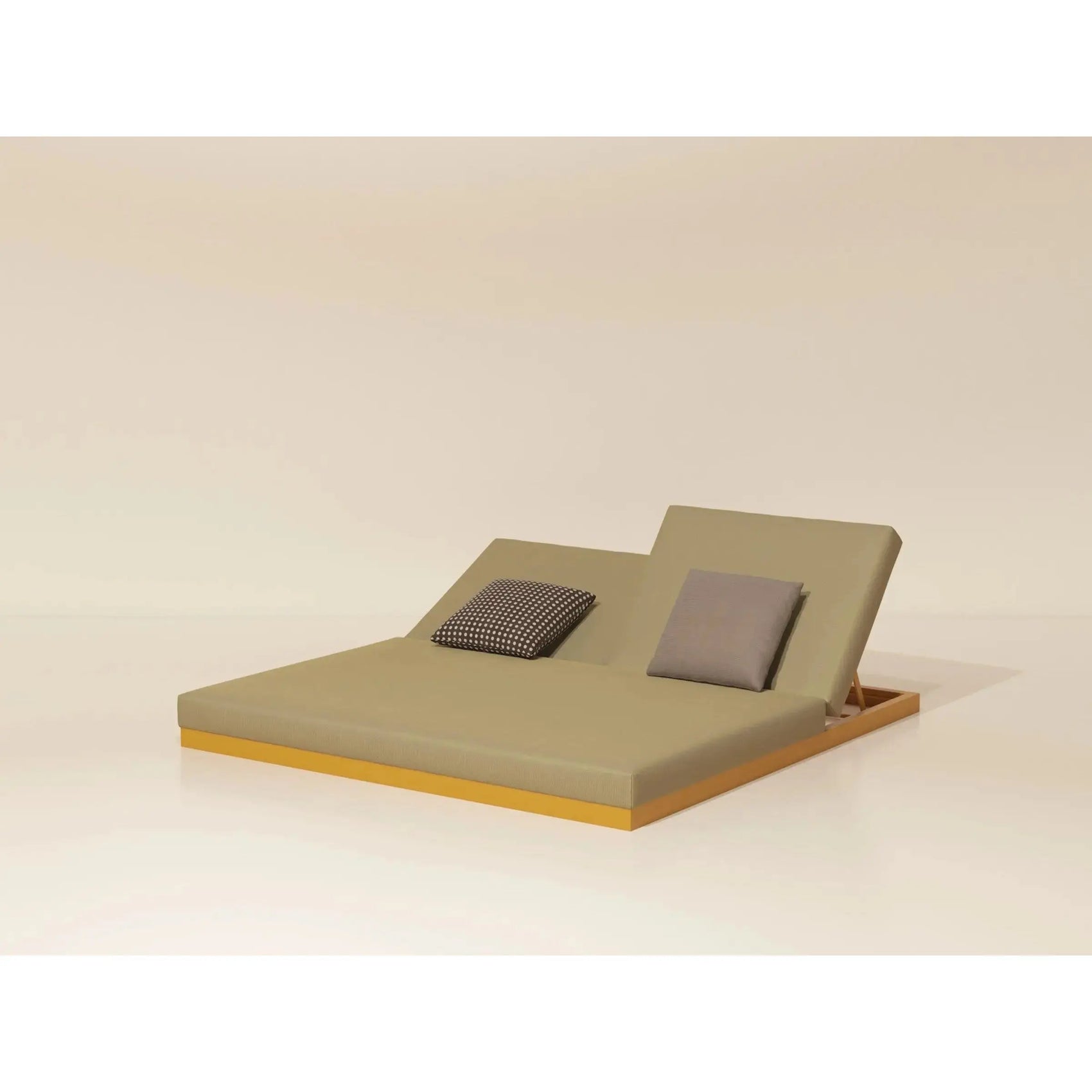 Landscape lounger double with 5-position backrest seat/back cushion (946147) | Kettal | JANGEORGe Interior Design